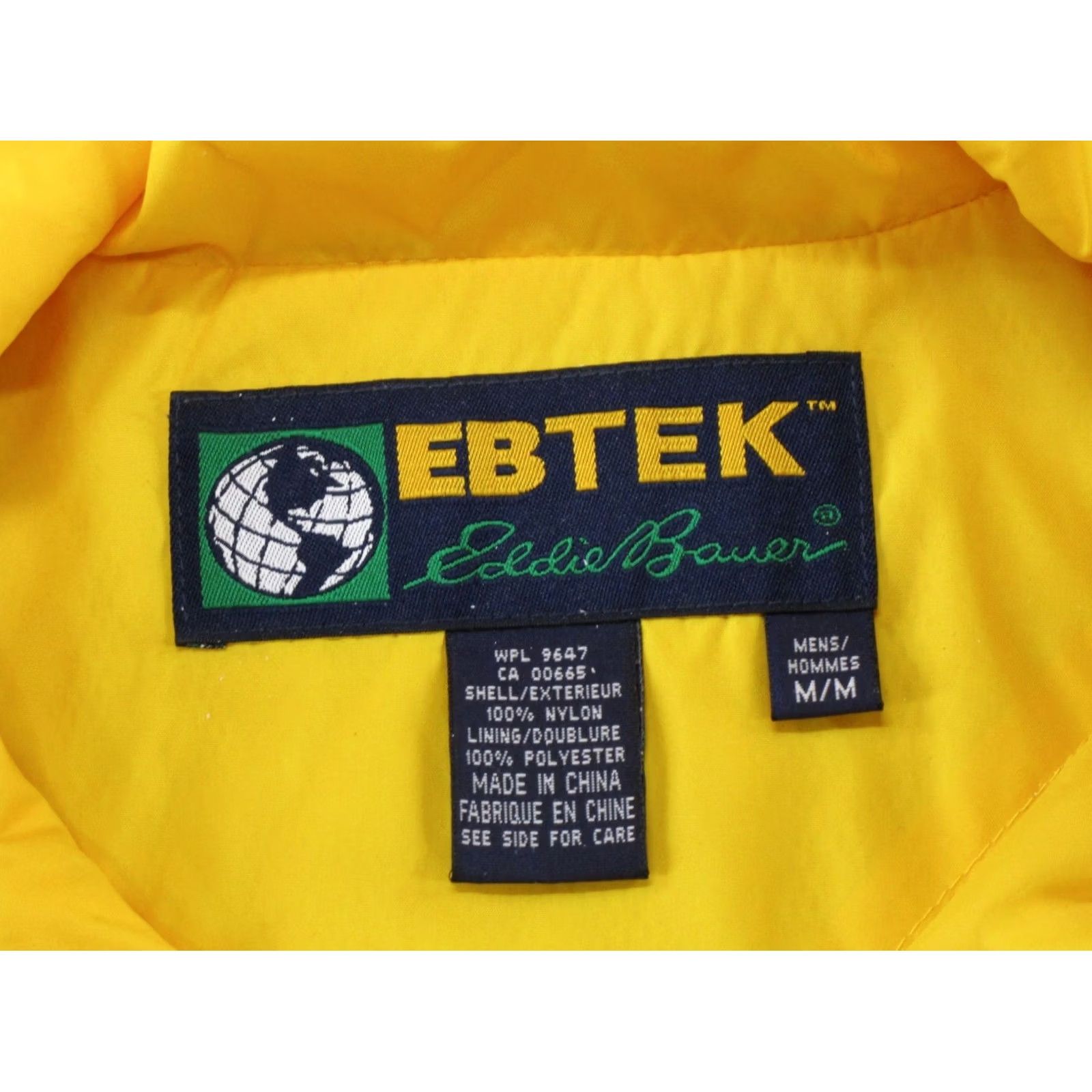 Eddie Bauer VINTAGE Eddie Bauer Ebtek Men's Yellow Hooded Rain Jacket Parka Anorak Coat Jacket Size US M / EU 48-50 / 2 - 2 Thumbnail