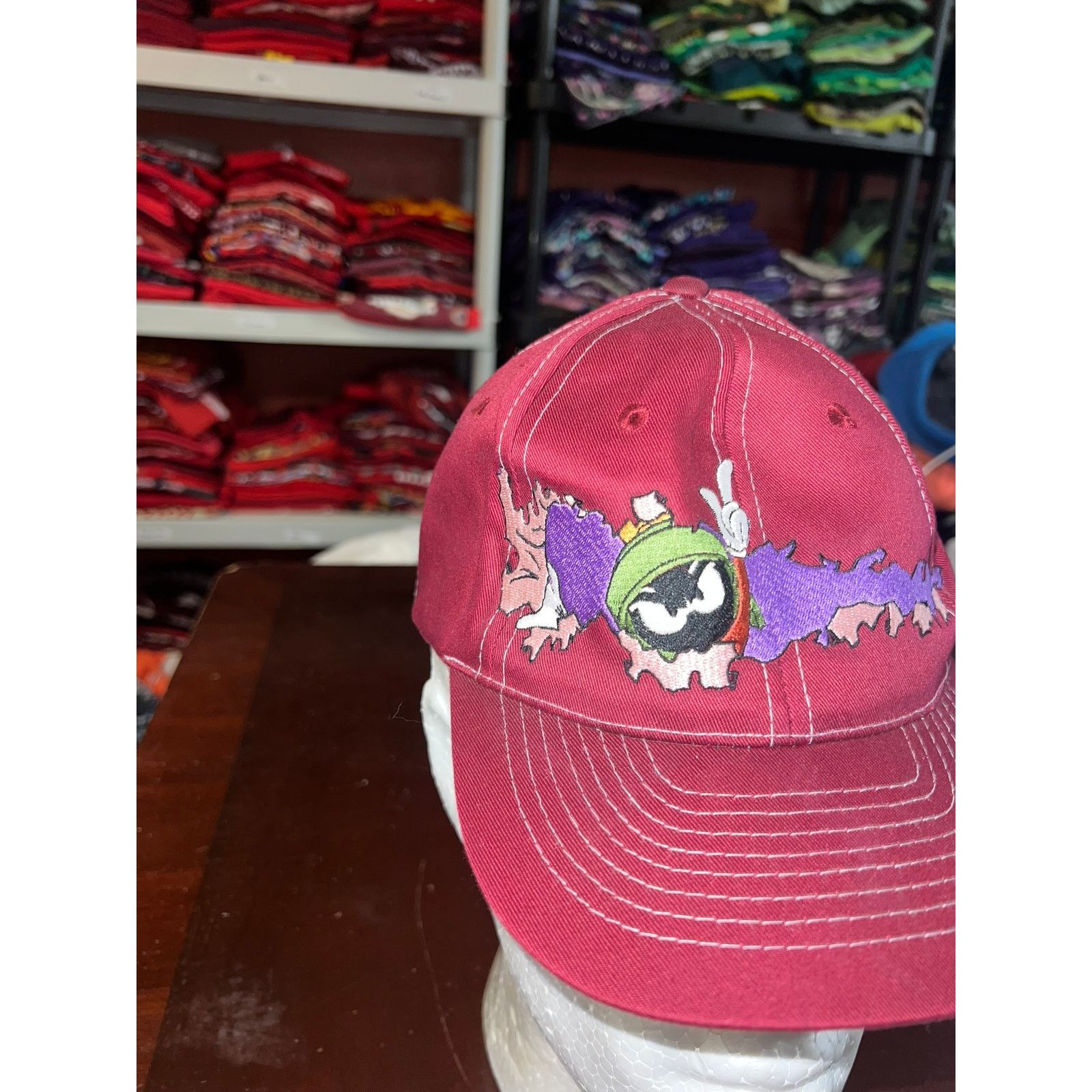 Vintage Vintage Marvin The Martian Hat Snapback Six Flags VTG Cap Size ONE SIZE - 2 Thumbnail