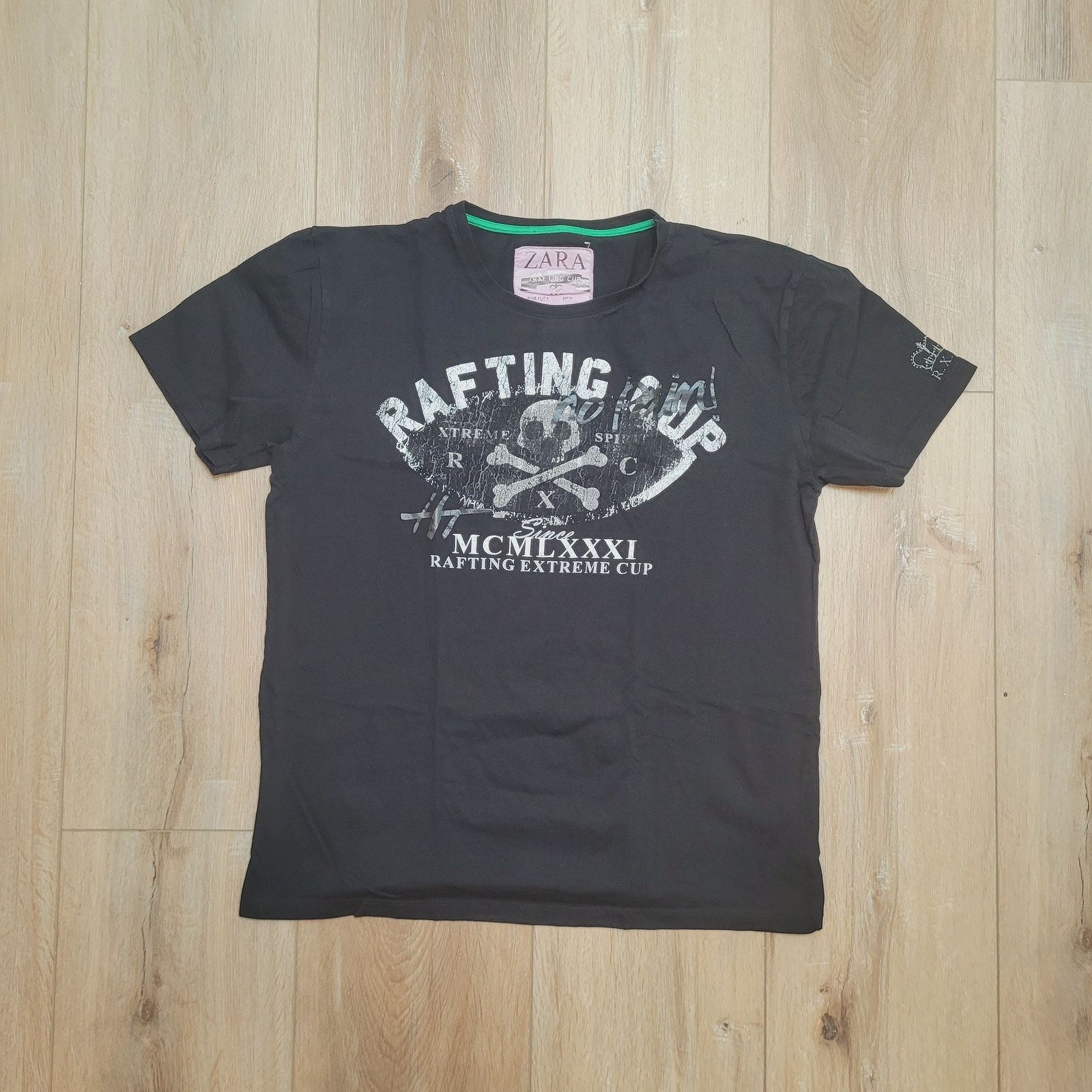 Zara Zara T Shirt Mens M Medium Tagged XXL FITS M Rafting Skull Size US M / EU 48-50 / 2 - 1 Thumbnail