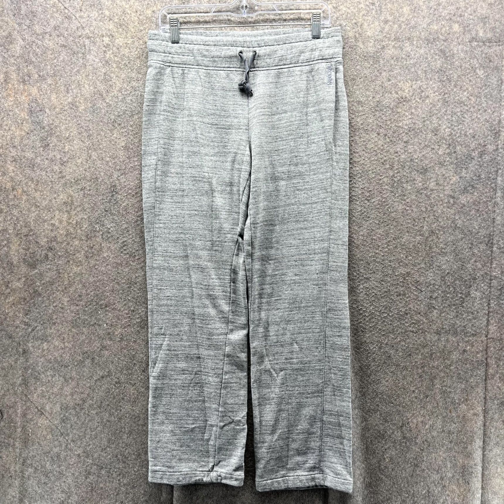 Reebok Reebok Sweatpants Women Small Heather Gray Athletic Straight Elastic Waist Gym Size 28" / US 6 / IT 42 - 2 Thumbnail