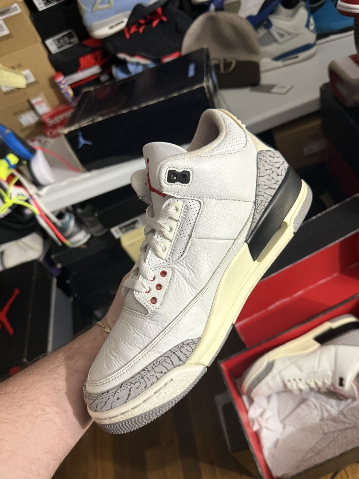 Jordan Brand Jordan retro 3 white cement sz 10.5 Size US 10.5 / EU 43-44 - 3 Thumbnail