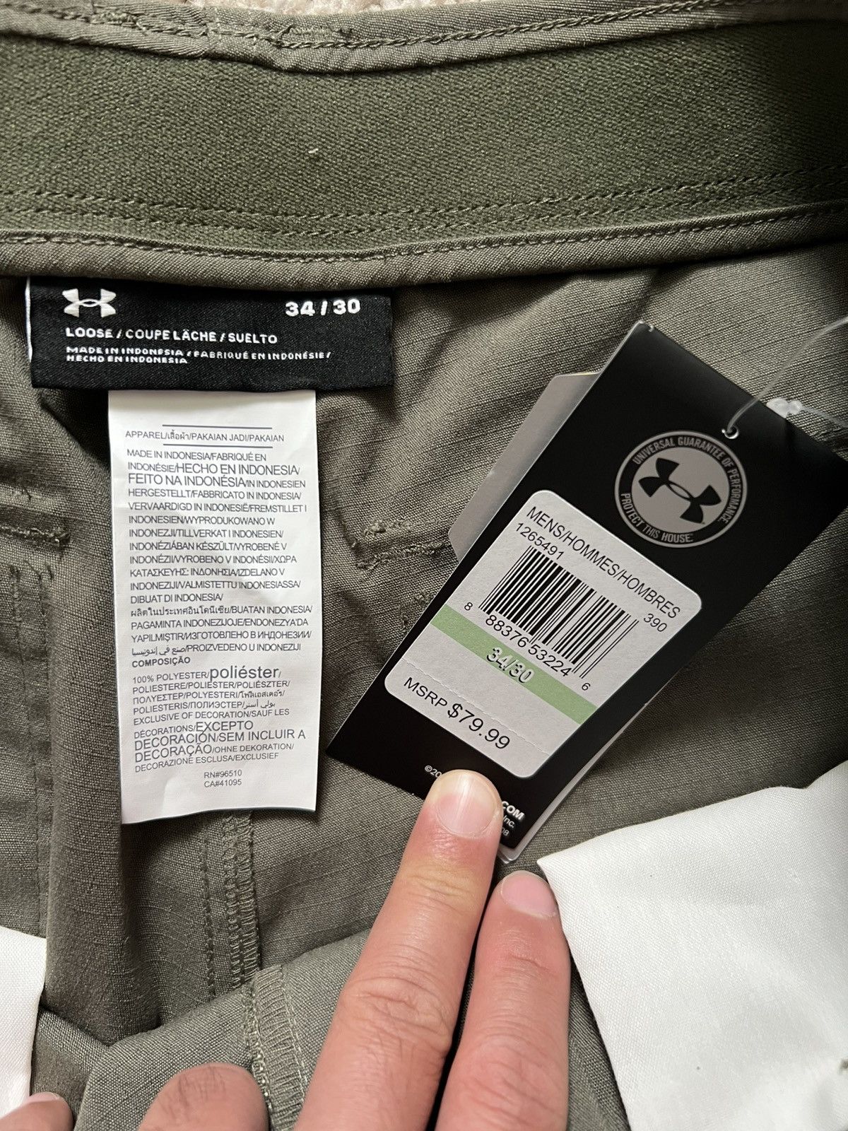 Under Armour Under Armour Storm Pants Tactical Elite Cargo Ripstop Green Size US 34 / EU 50 - 2 Thumbnail