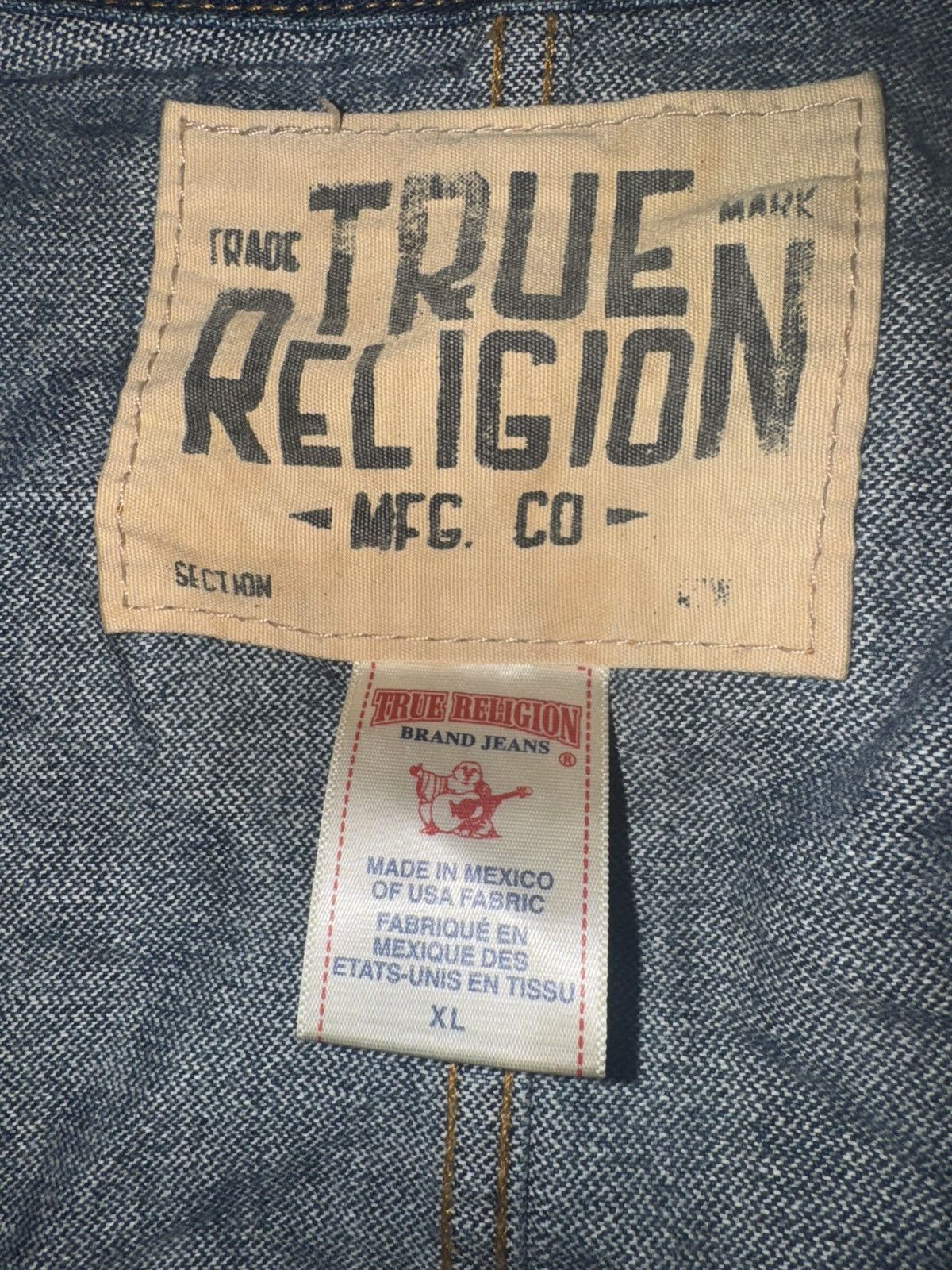 True Religion True Religion Denim Jacket Size XL / US 12-14 / IT 48-50 - 2 Thumbnail