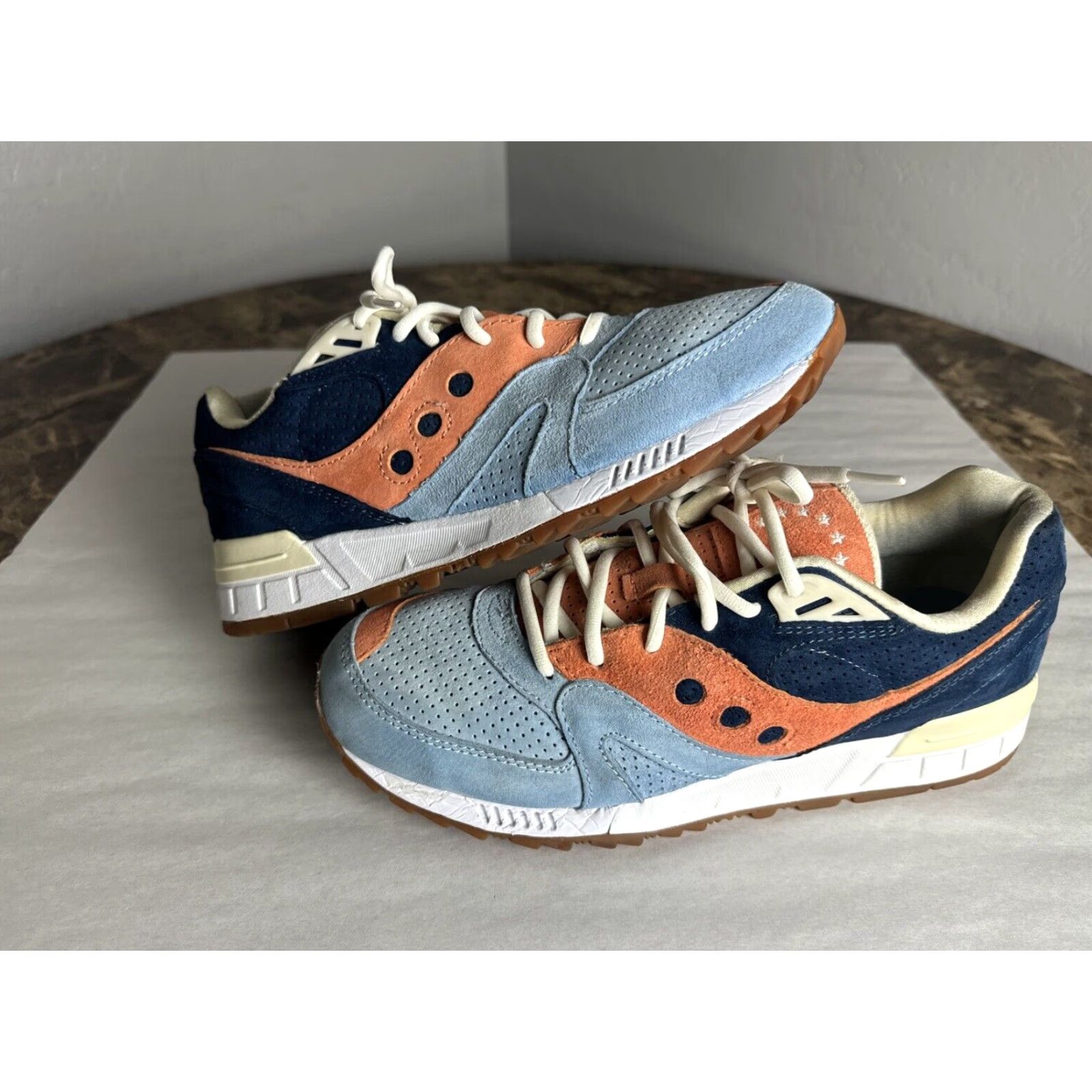 Saucony UBIQ x Saucony Shadow Master Atlantic Tide Men’s Size 10 Blue Orange S70187-2 Sneaker Size US 10 / EU 43 - 3 Thumbnail