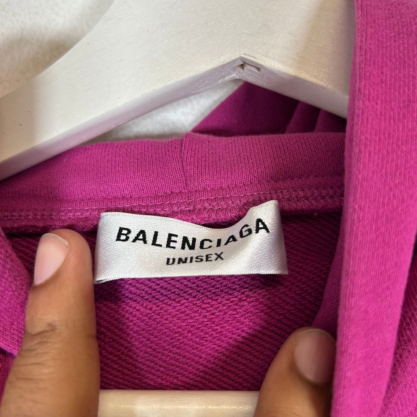 Balenciaga Balenciaga Purple Sporty B Cropped Hoodie Size L Size L / US 10 / IT 46 - 4 Thumbnail