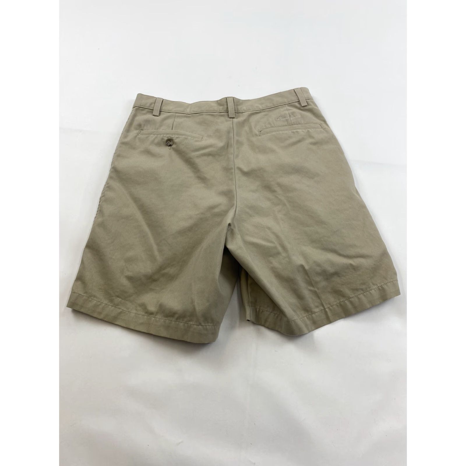 Eddie Bauer Eddie Bauer Golf Shorts Mens 33 Khaki Pleated Bermuda Beige color? Size US 33 - 2 Thumbnail