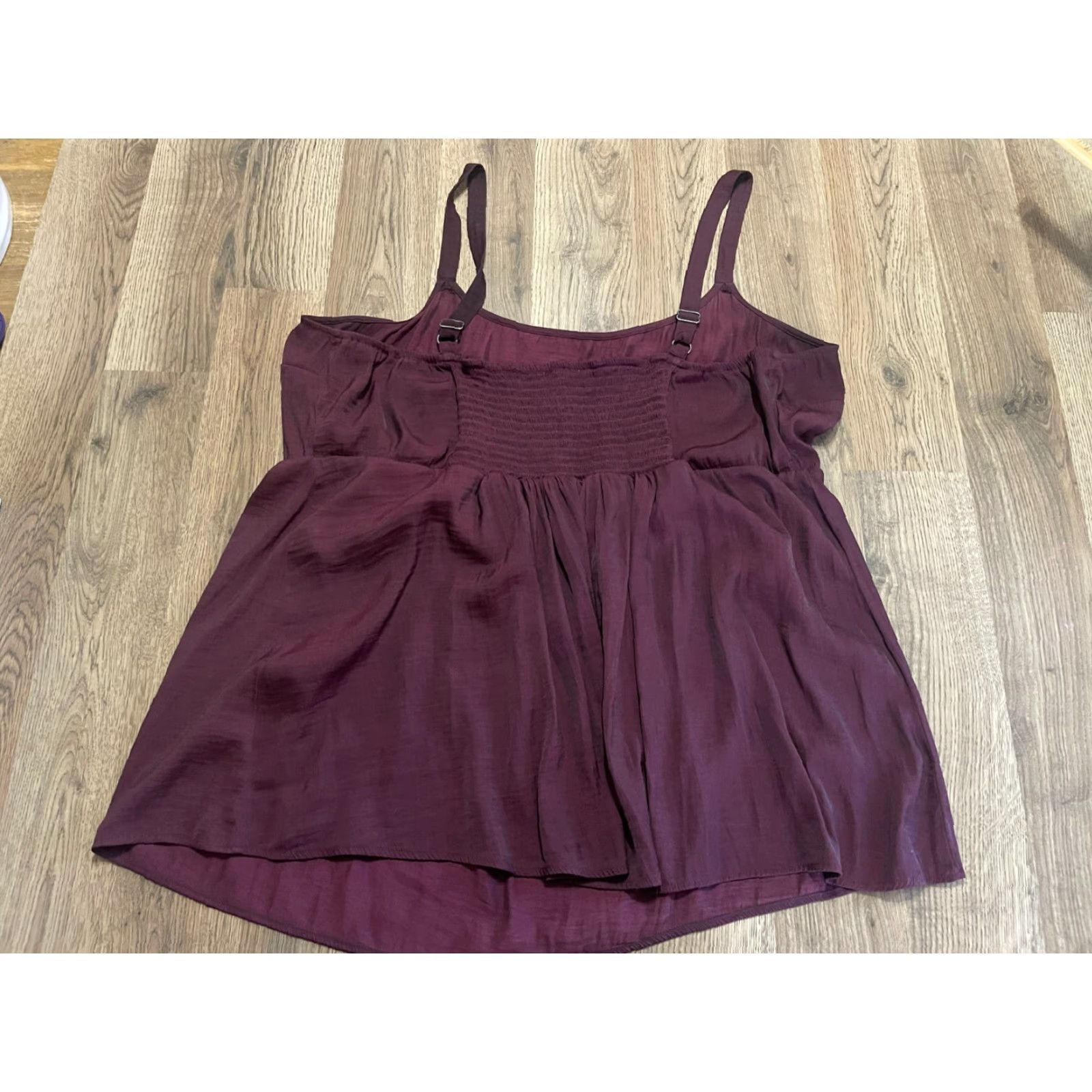 Vintage Maurices Tank Top Womens Regular Size 3XL Red Sleeveless Back Smocked Casual Modern Basic Shirt Womens Size XXL / US 16-18 / IT 52-54 - 2 Thumbnail