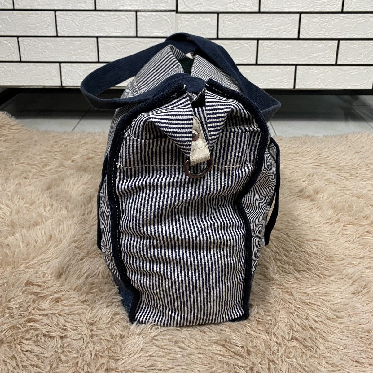 Japanese Brand 📌Vintage Striped Design Chore Bag Gap Hickory Issey Miyake Size ONE SIZE - 5 Thumbnail