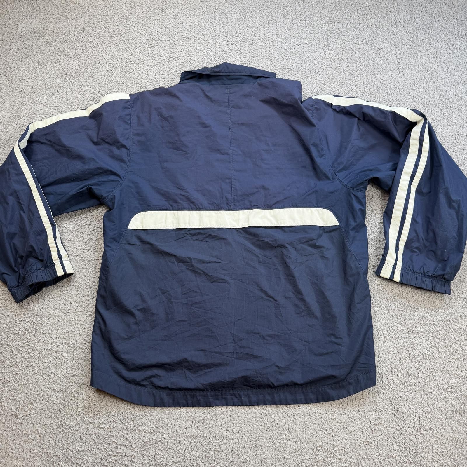 Nike Nike Navy Windbreaker Jacket Mens M Small Swoosh Full Zip Size US M / EU 48-50 / 2 - 2 Thumbnail