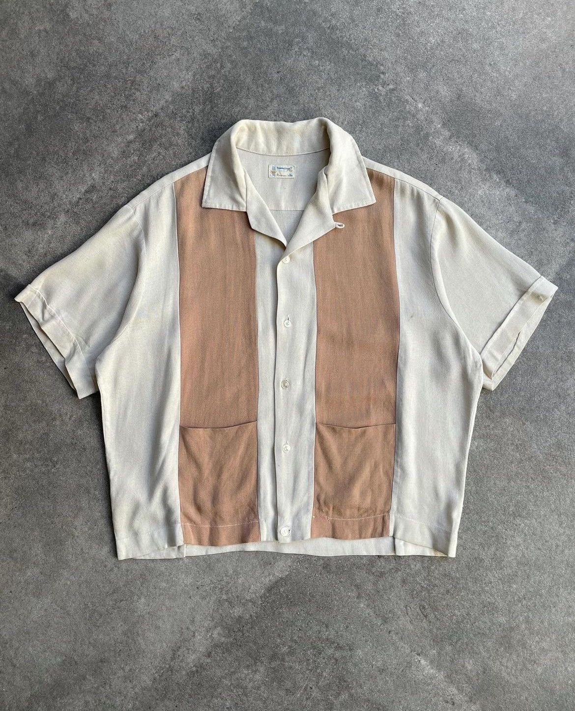 Towncraft × Vintage True vintage 60s Towncraft Penneys Bowling Shirt Size US L / EU 52-54 / 3 - 1 Thumbnail