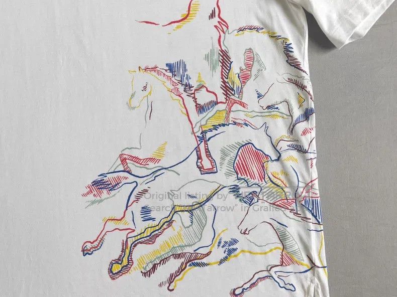 Hermes Hermes Men's short-sleeved t-shirt, thousand horses gallop Size US S / EU 44-46 / 1 - 6 Thumbnail