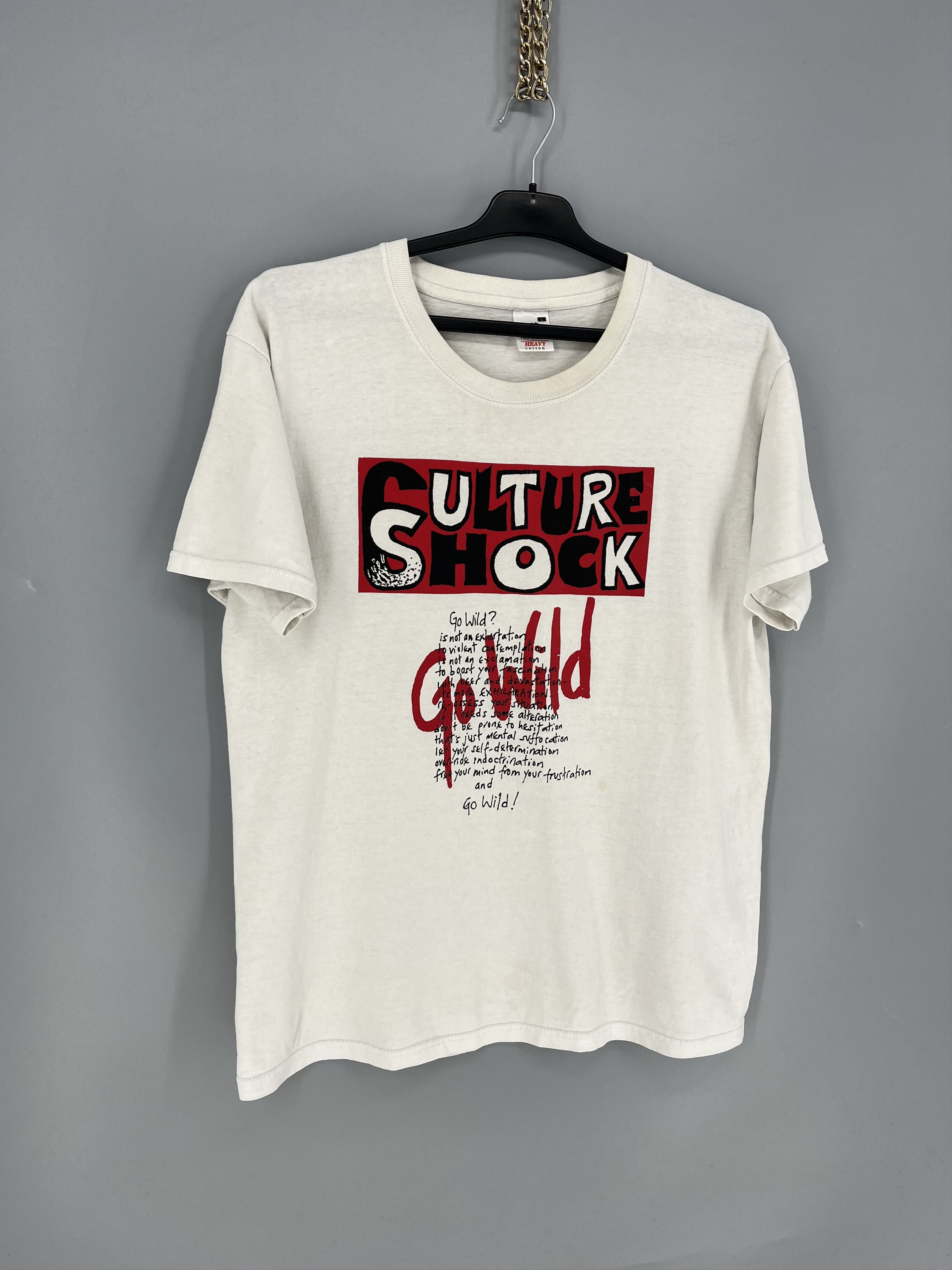 Vintage Culture Shock Go Wild Band T Shirt L White Punk Ska Size US L / EU 52-54 / 3 - 2 Thumbnail
