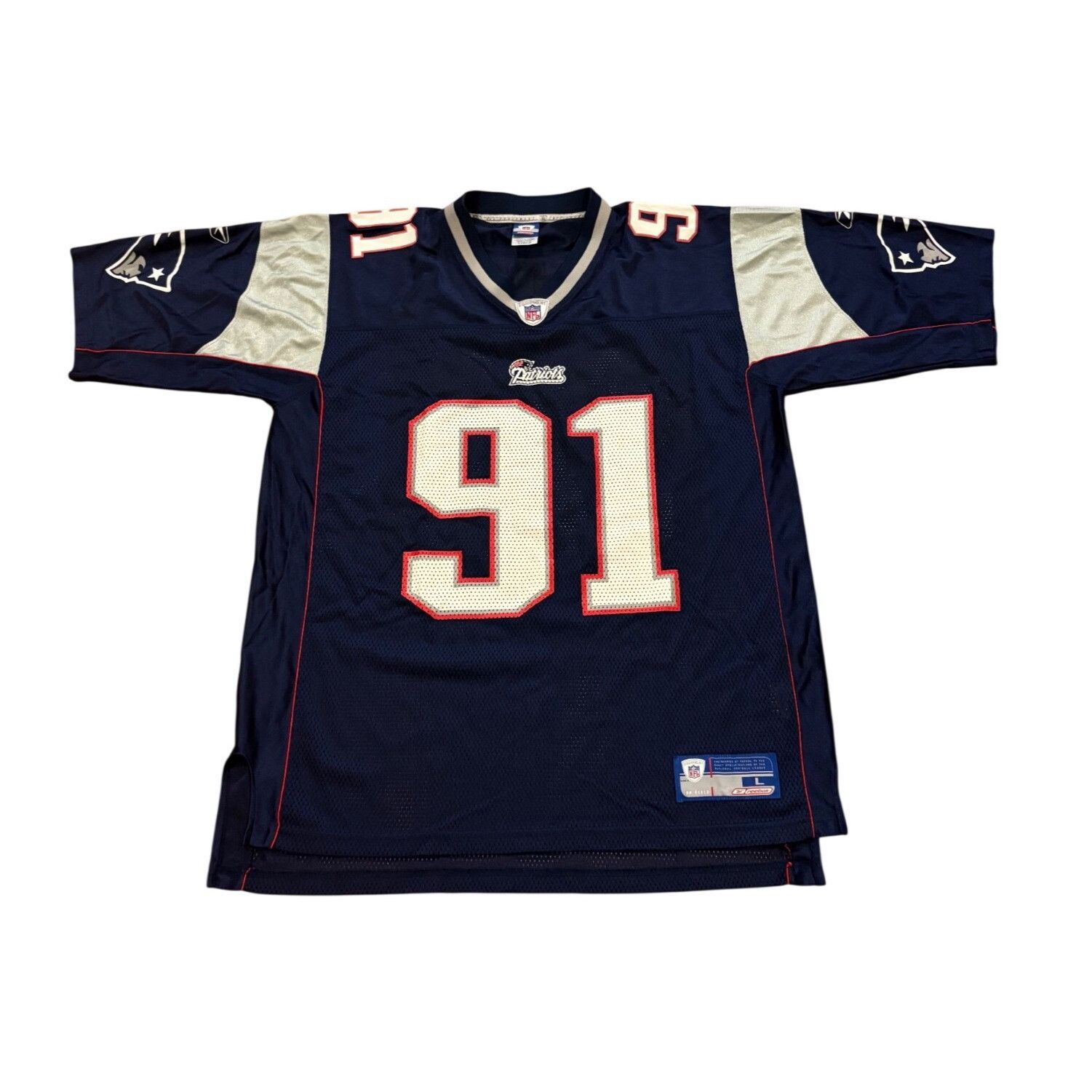 Reebok Rare Reebok New England Patriots Bobby Hamilton #91 NFL Foot Size US L / EU 52-54 / 3 - 2 Thumbnail