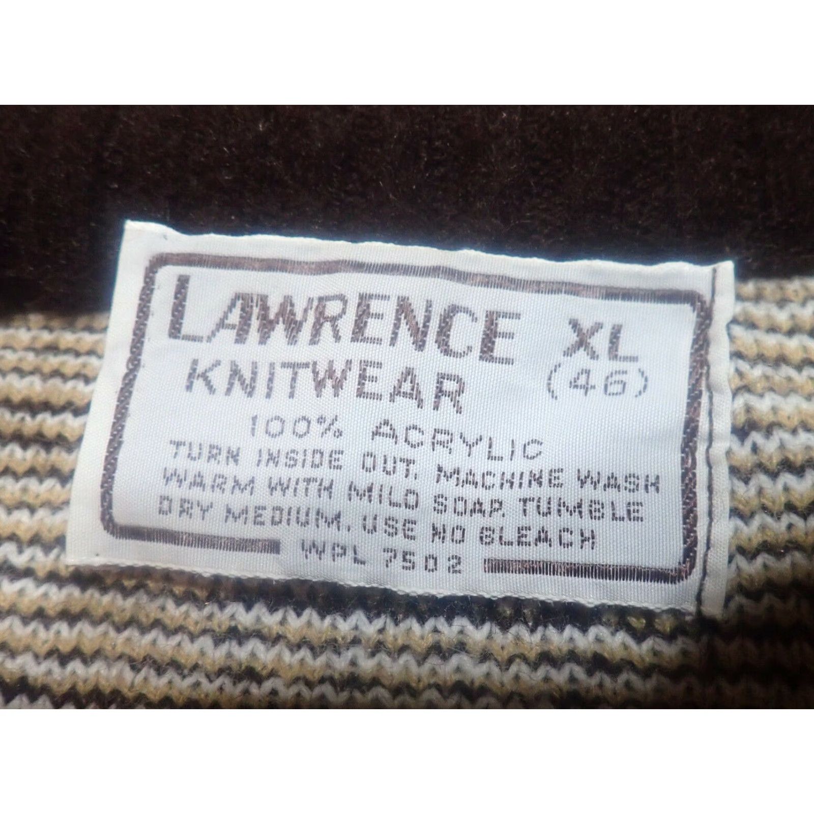Vintage VINTAGE 80s Lawrence Knitwear Mens M Brown Acrylic Fuzzy Sweater Nordic Southwestern Kurt Cobain Style Size US M / EU 48-50 / 2 - 4 Thumbnail
