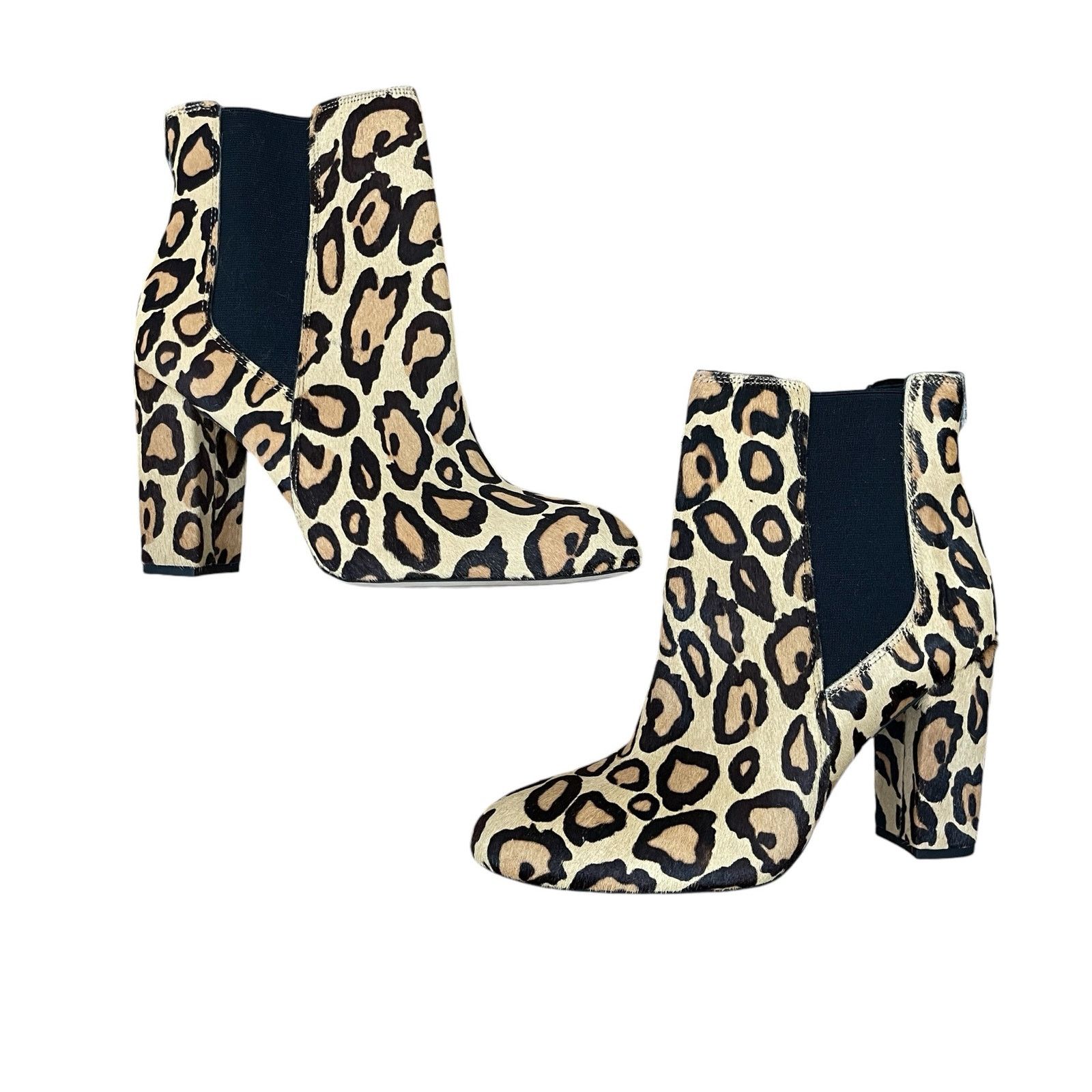 Sam Edelman Sam Edelman Womens Case Nude Leopard Print Fur Bootie Size 8 Size US 8 / IT 38 - 11 Thumbnail