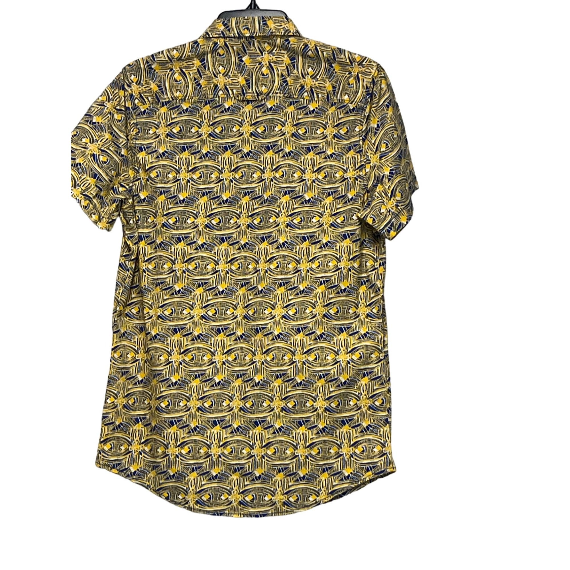 BP. BP Abstract Leaf Print Short Sleeve Button-Up Shirt, Sz. S Size US S / EU 44-46 / 1 - 5 Thumbnail