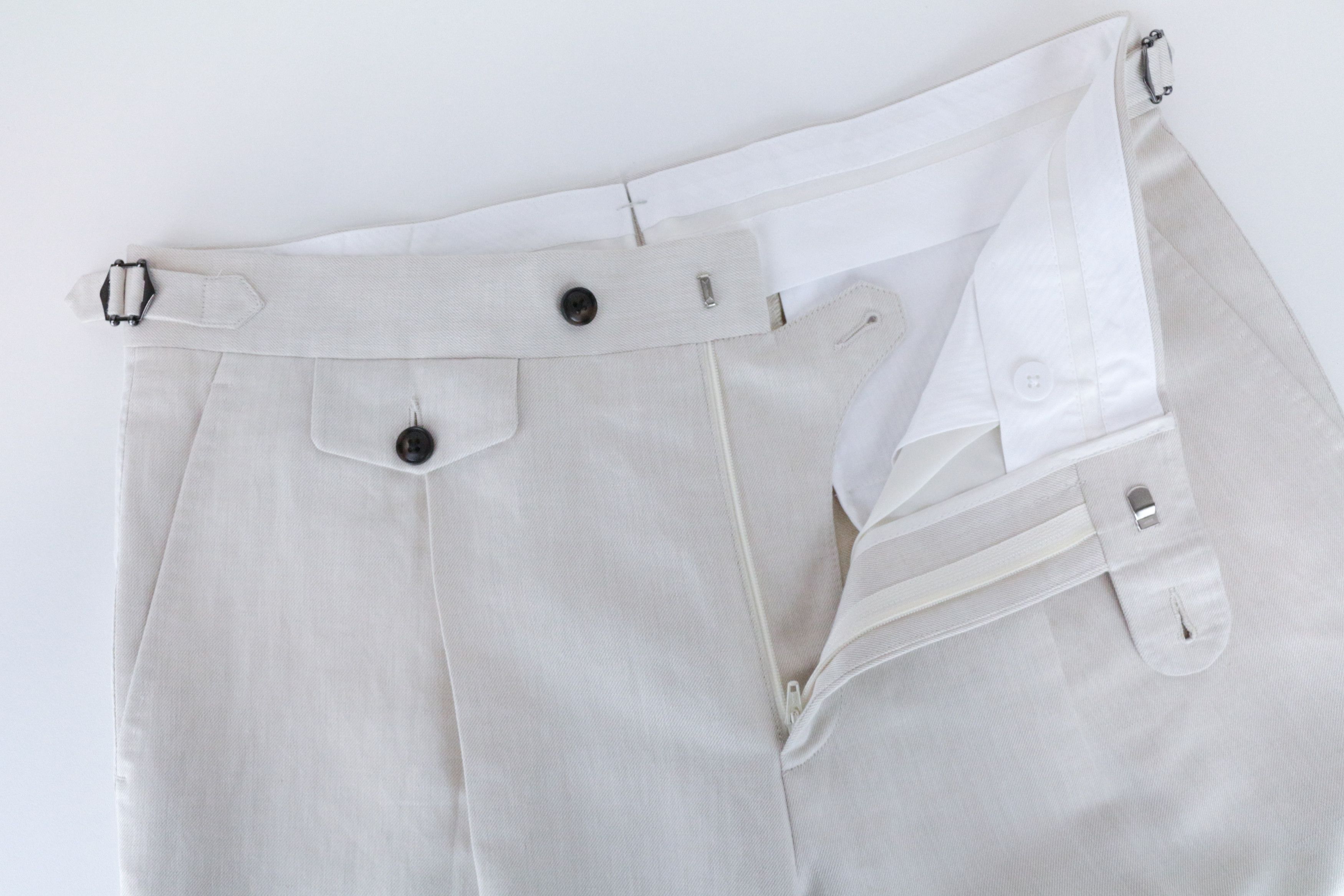 Suitsupply LA SPALLA UK38L Beige Linen Cotton Suit 67232 Size 38L - 8 Thumbnail