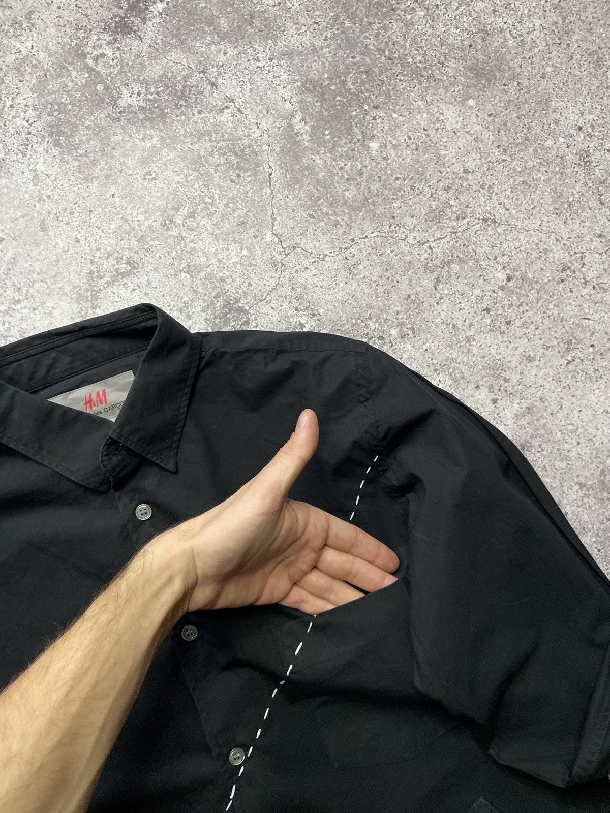 Comme des Garcons COMME DES GARCONS for H&M Black Cotton Button-Up Shirt Size US S / EU 44-46 / 1 - 2 Thumbnail