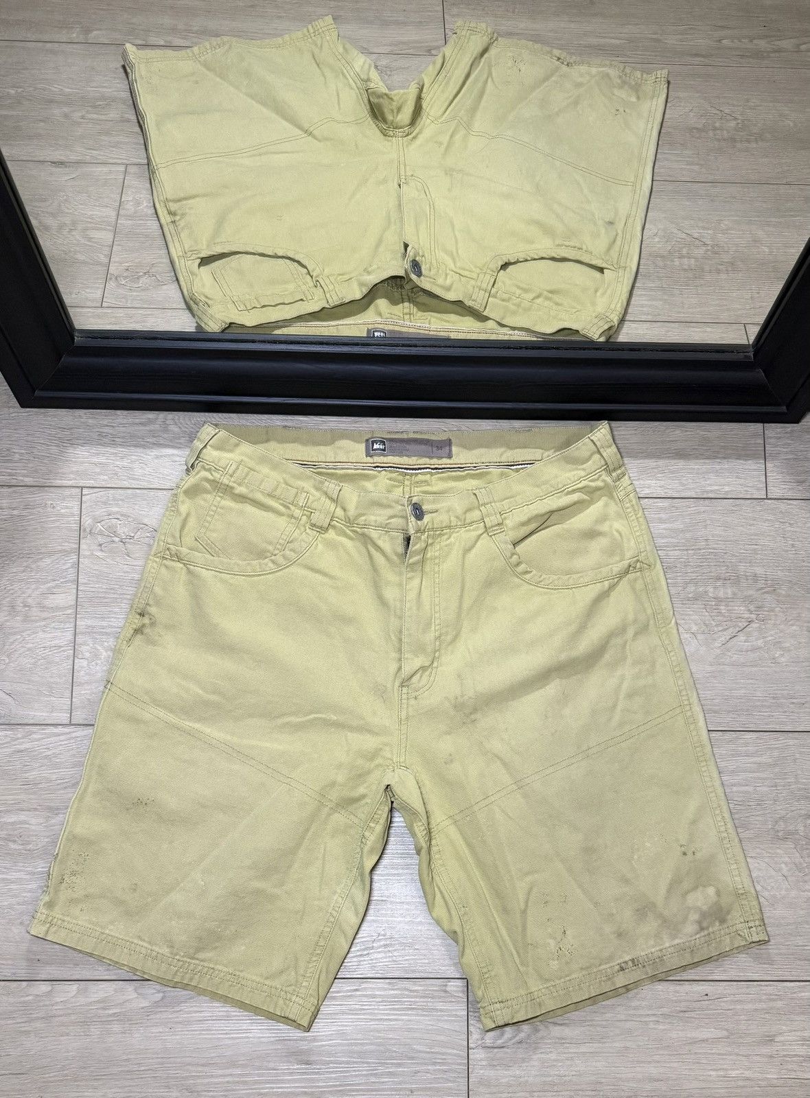 Rei Y2K 2000s REI Pastel Yellow Shell 100% Organic Cotton Cargo Size US 34 / EU 50 - 1 Thumbnail