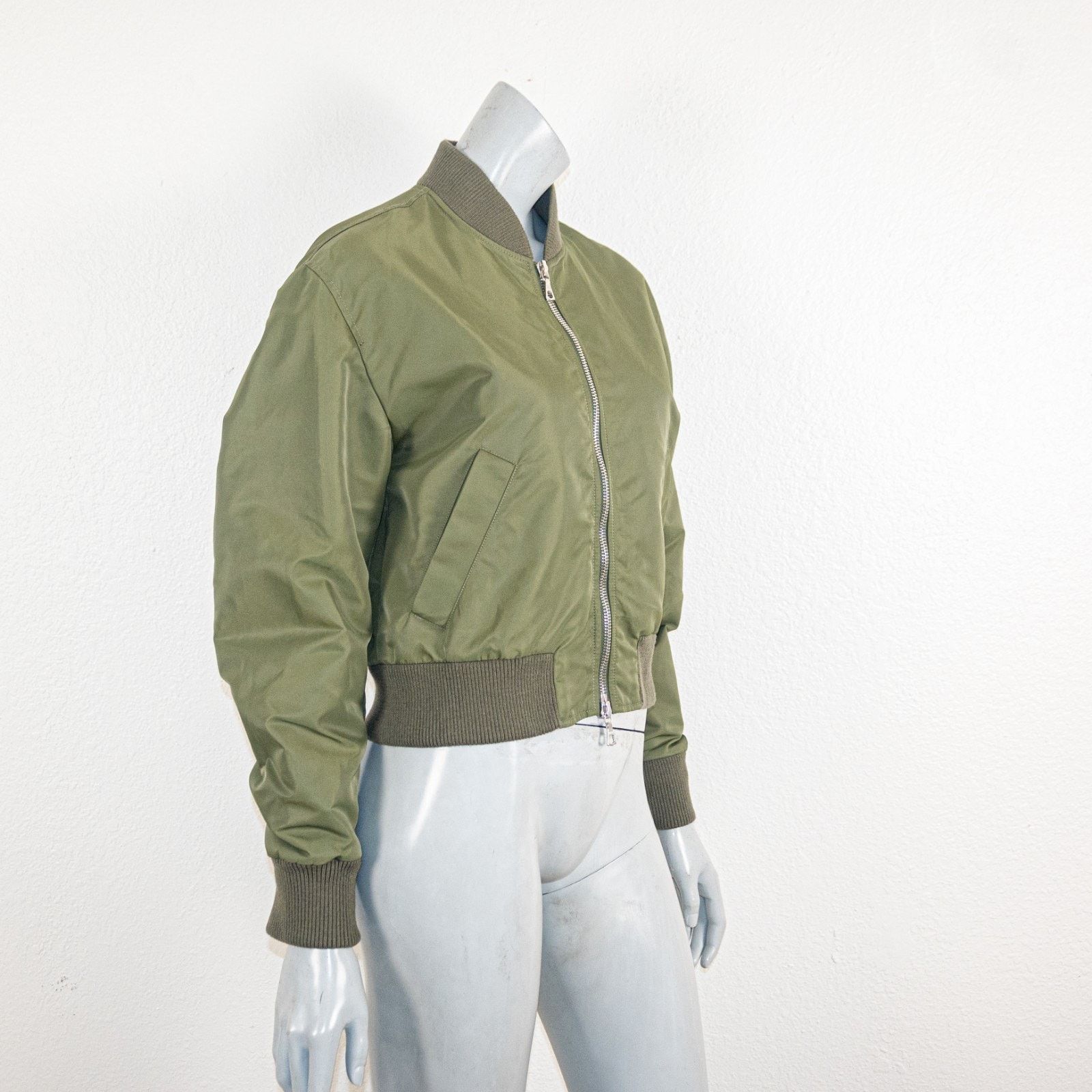 Officine Generale OfficIne Generale $720 Nanni Nylon Bomber Jacket Green Size L / US 10 / IT 46 - 5 Thumbnail