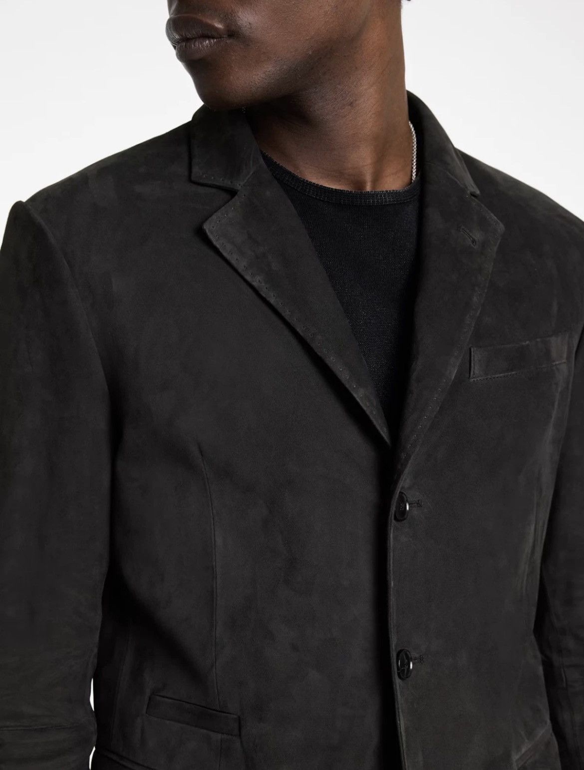 John Varvatos Rind Suede Leather Jacket EU 50 USA 40 Size US M / EU 48-50 / 2 - 5 Thumbnail