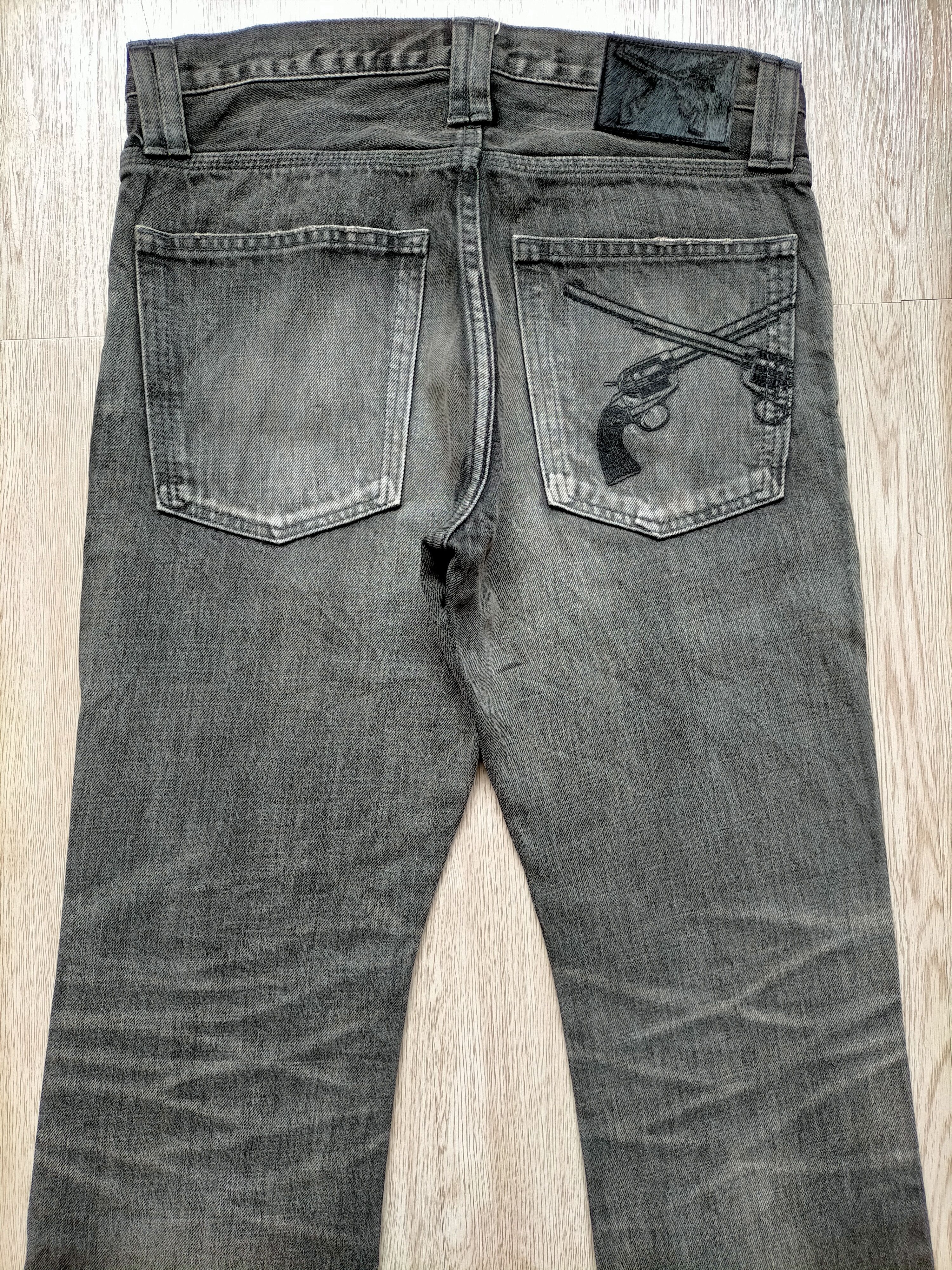 If Six Was Nine Roar Guns Made in Japan Punk style Black Denim Size US 31 - 9 Thumbnail