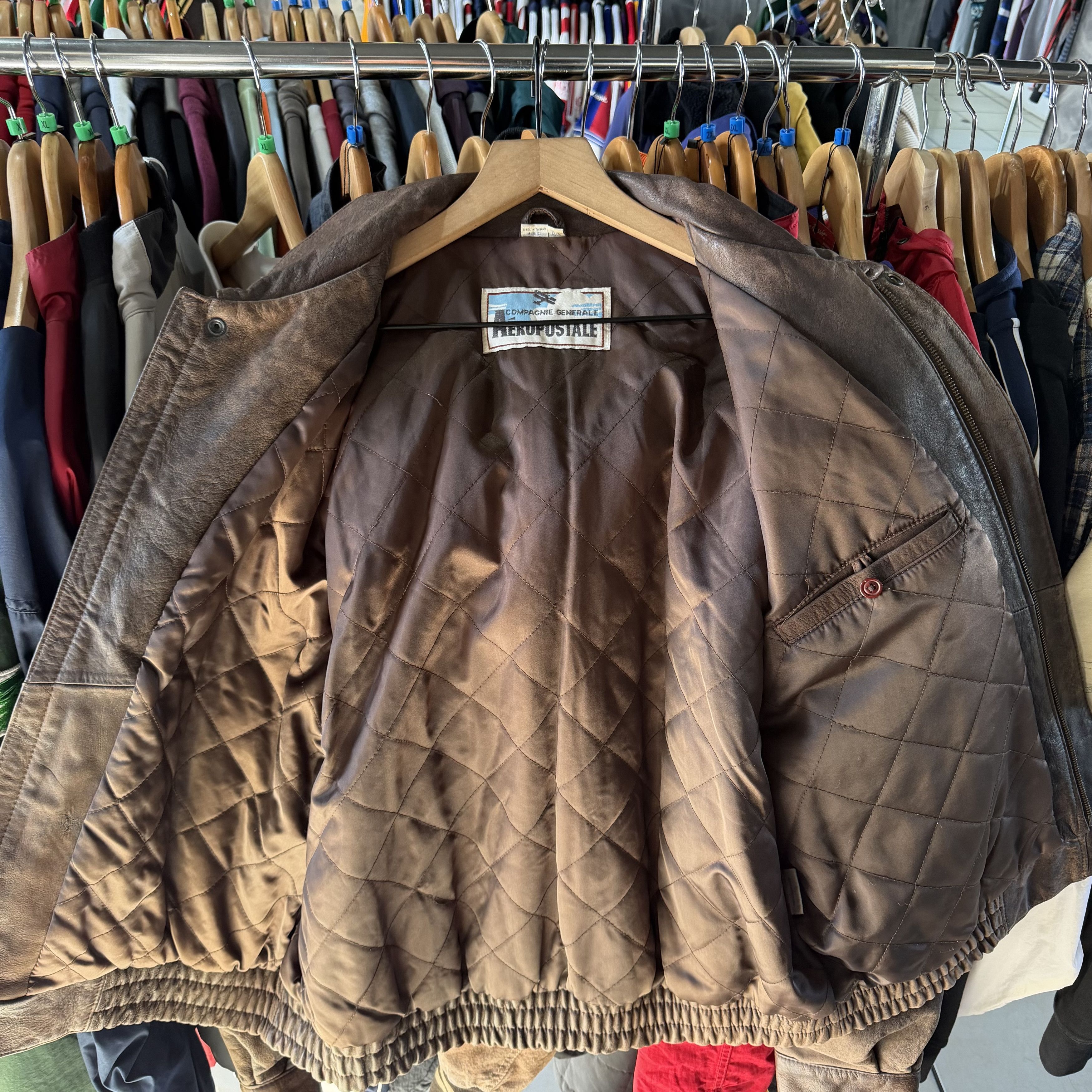 Aeropostale Vintage Aeropostale A-2 Leather Flight Jacket Mens Sz 44 Size US XL / EU 56 / 4 - 10 Thumbnail