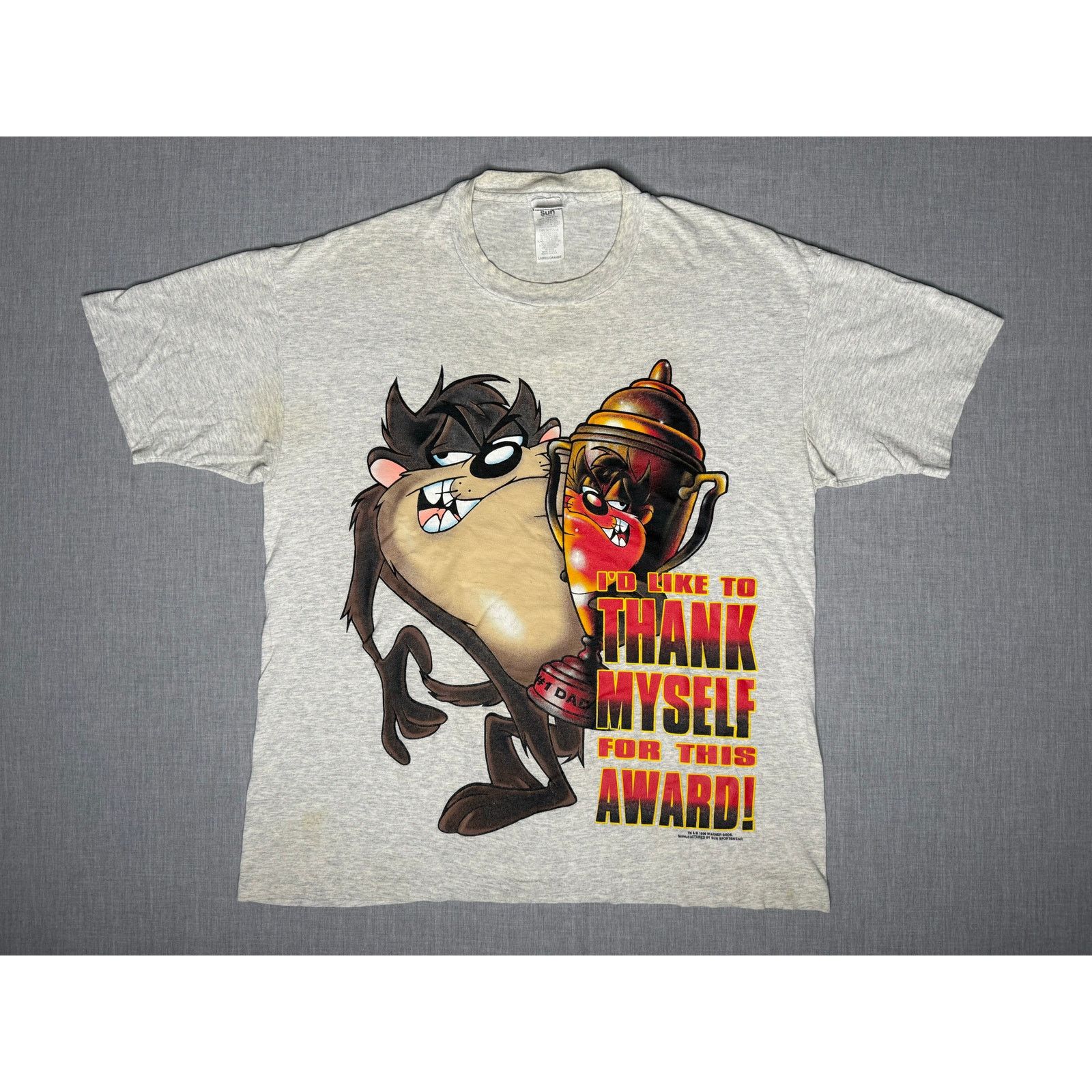 Vintage Vintage 1996 Taz #1 Dad Looney Tunes Single Stitch T-shirt L Size US L / EU 52-54 / 3 - 1 Thumbnail