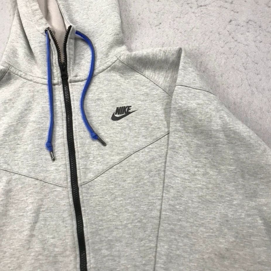 Nike Nike Sportswear Hoodie Men XL Gray Full Zip Sweatshirt Windrunner Tech | Nike Sportswear Hoodie Mens XL Gray Black Full Zip Sweatshirt Size US XL / EU 56 / 4 - 3 Thumbnail