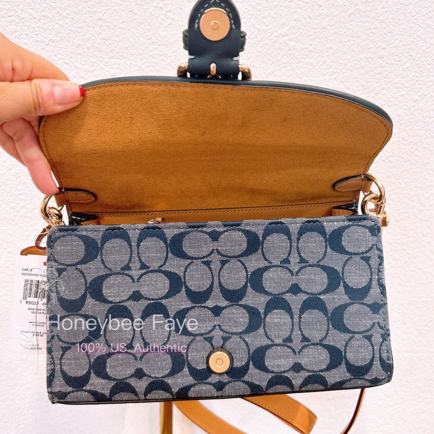 Coach Kleo Top Handle In Signature Chambray C8513 Size ONE SIZE - 6 Thumbnail