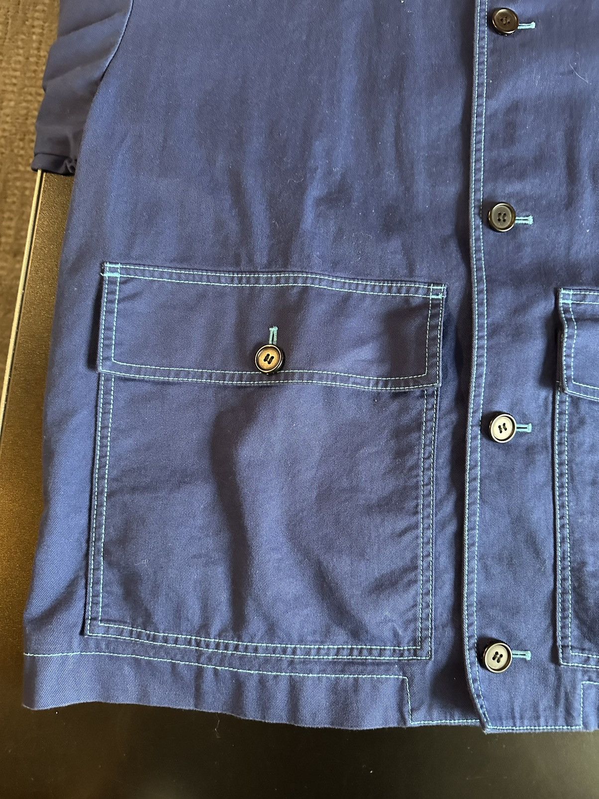 Marni × Uniqlo RARE MARNI X UNIQLO BLUE CHORE JACKET Size US L / EU 52-54 / 3 - 4 Thumbnail