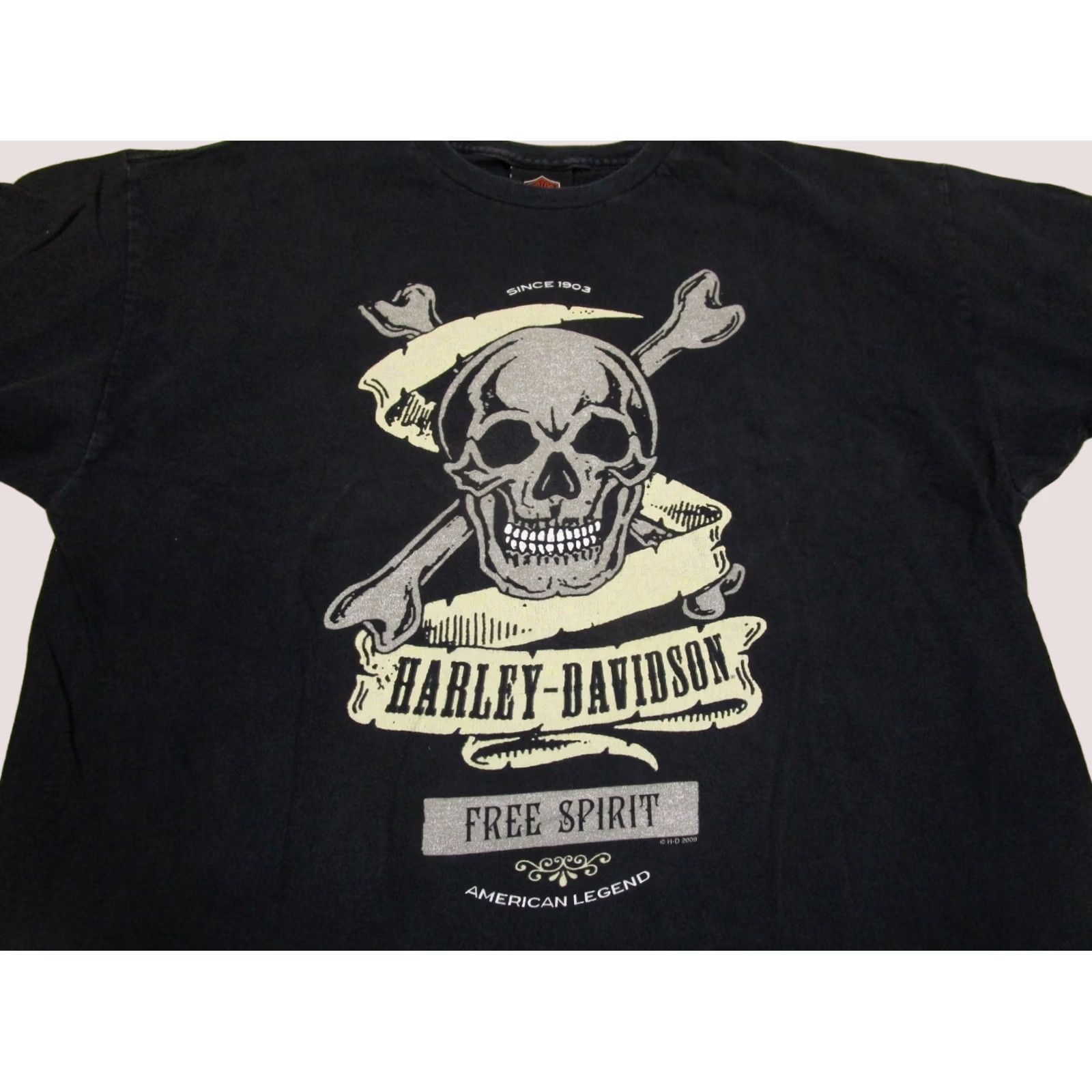 Harley Davidson Harley-Davidson Shirt Men Large Black Skull Cross Bones Louisiana Graphic Tee Size US L / EU 52-54 / 3 - 1 Thumbnail
