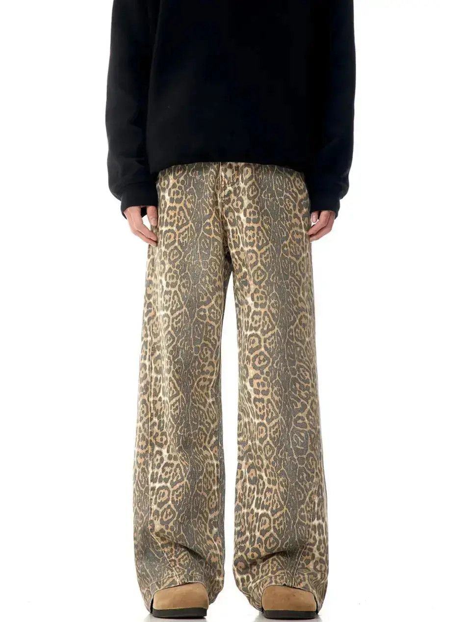 Japanese Brand Light Leopard Style Pant Size US 32 / EU 48 - 1 Thumbnail