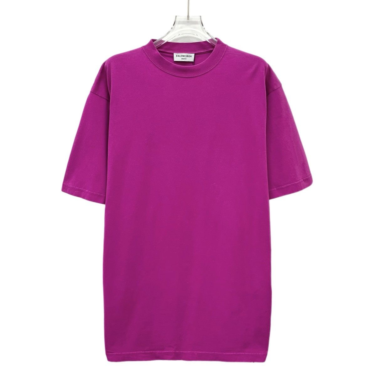 Balenciaga Balenciaga Purple Logo Crew Neck Short Sleeve T-Shirt K26WX Size US M / EU 48-50 / 2 - 1 Thumbnail