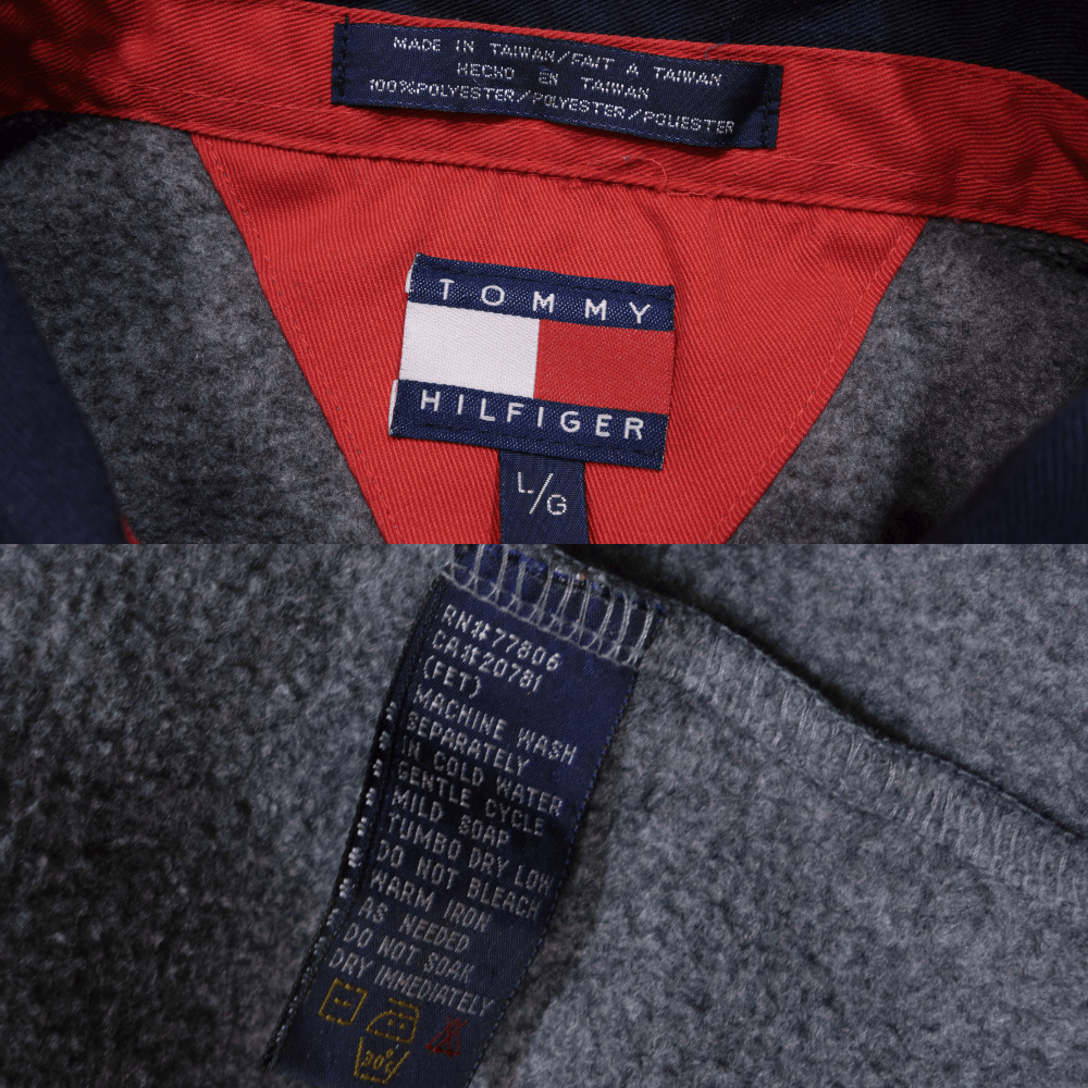 Tommy Hilfiger 90S Logo Fleece Jacket Size US L / EU 52-54 / 3 - 7 Thumbnail