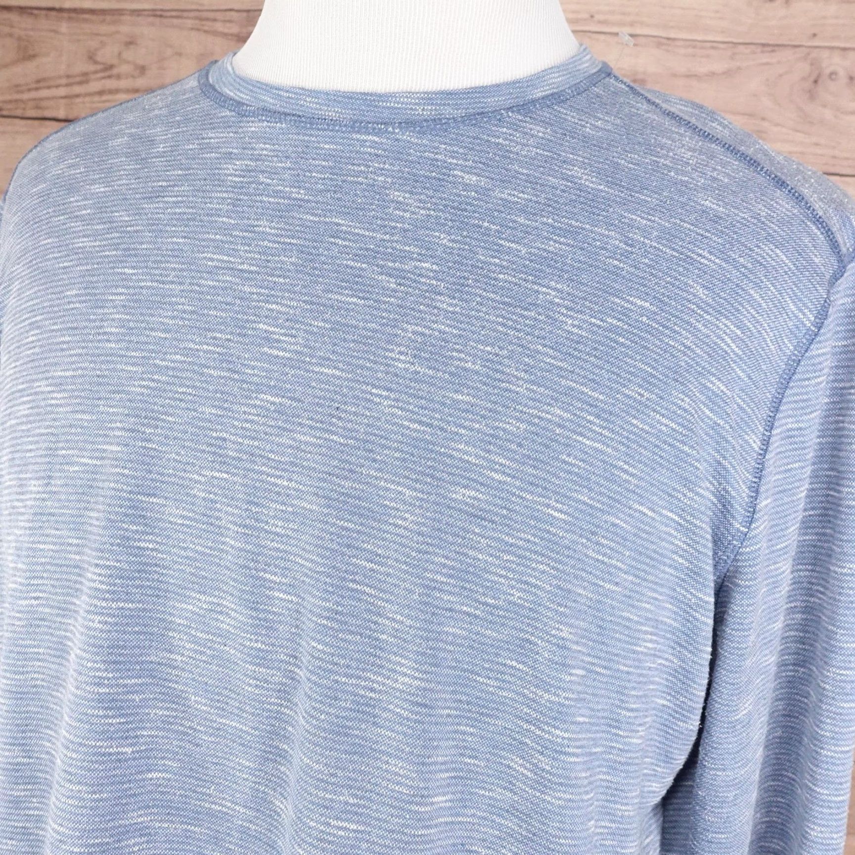 Orvis Orvis Pullover Mens Large Blue Heather Long Sleeve Crewneck Lightweight Knit Sweater Size US L / EU 52-54 / 3 - 2 Thumbnail