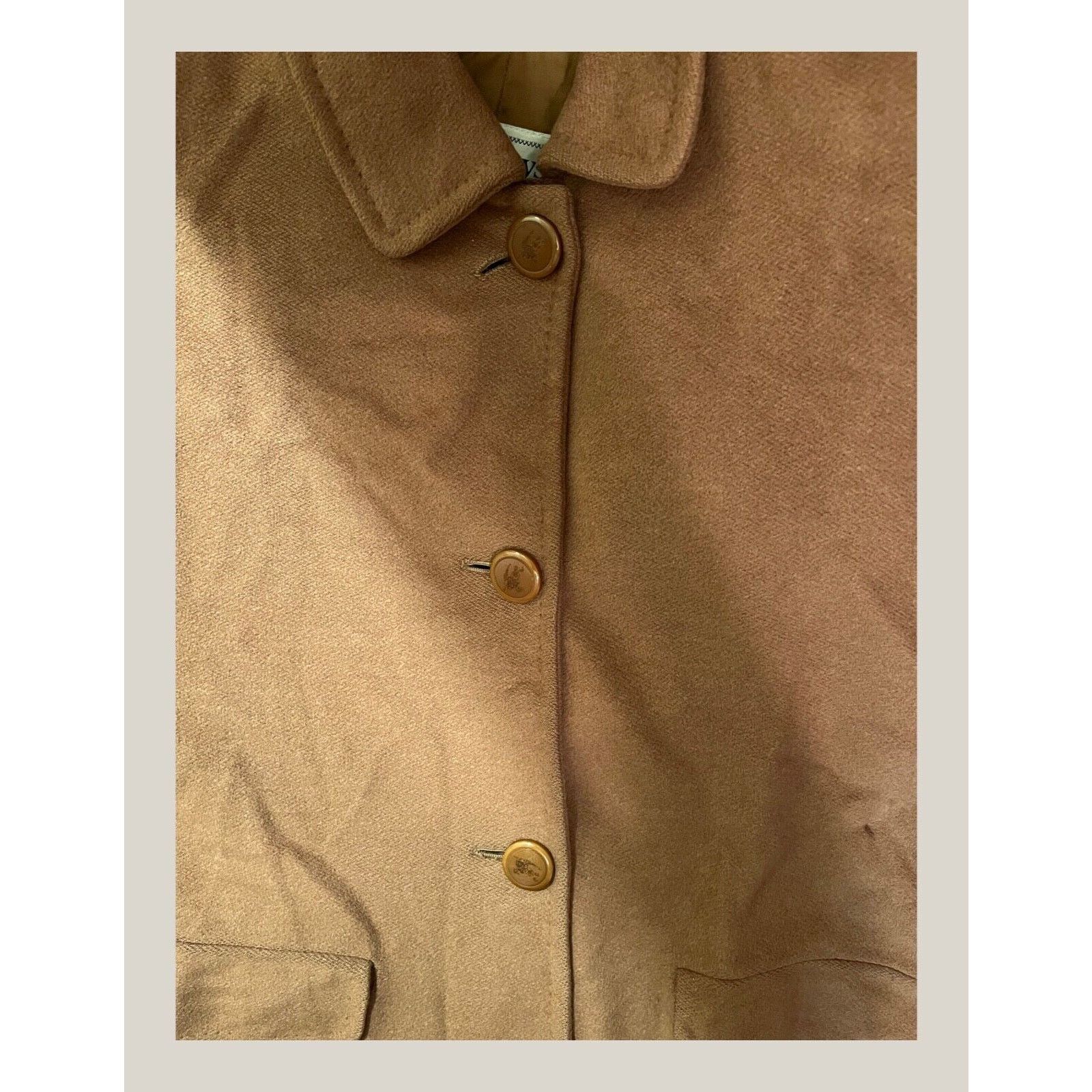 Burberry Vintage Burberry Wool Coat SZ: 31.5" / 40 cm Size US L / EU 52-54 / 3 - 3 Thumbnail