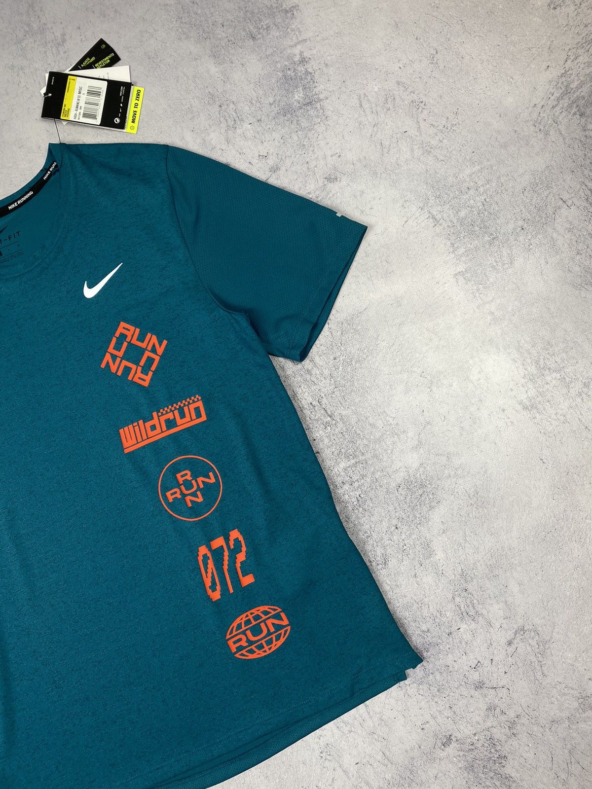 Nike Nike Df Miler Top SS WR GX Dri Fit Running Tee Size US S / EU 44-46 / 1 - 3 Thumbnail