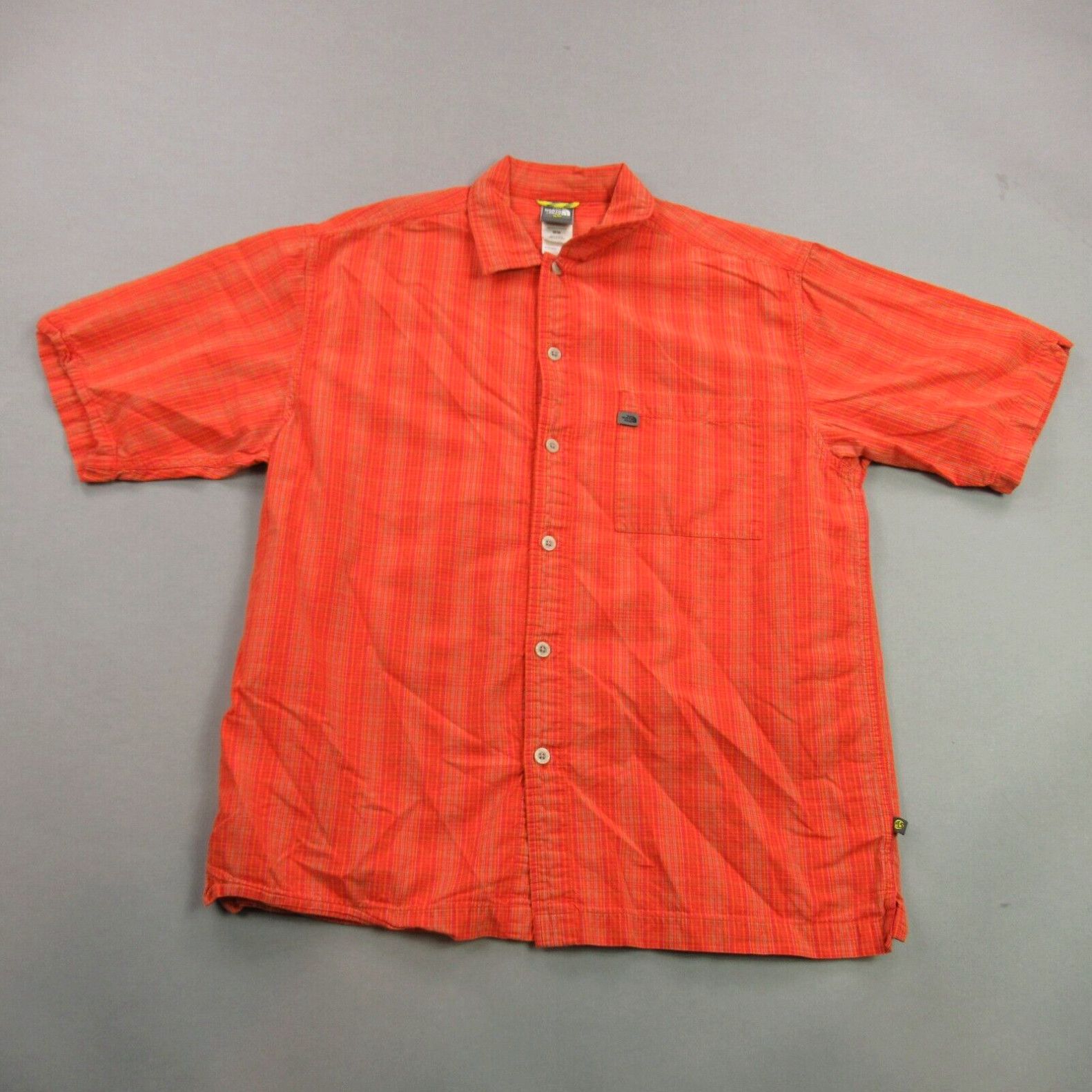 The North face shirt men's striped button up size large