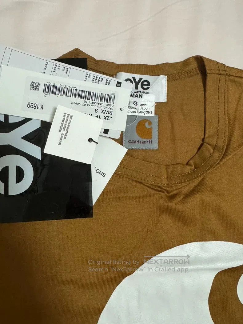 Junya Watanabe CDG Junya Watanabe x Carhartt Logo Tee. Size US S / EU 44-46 / 1 - 3 Thumbnail