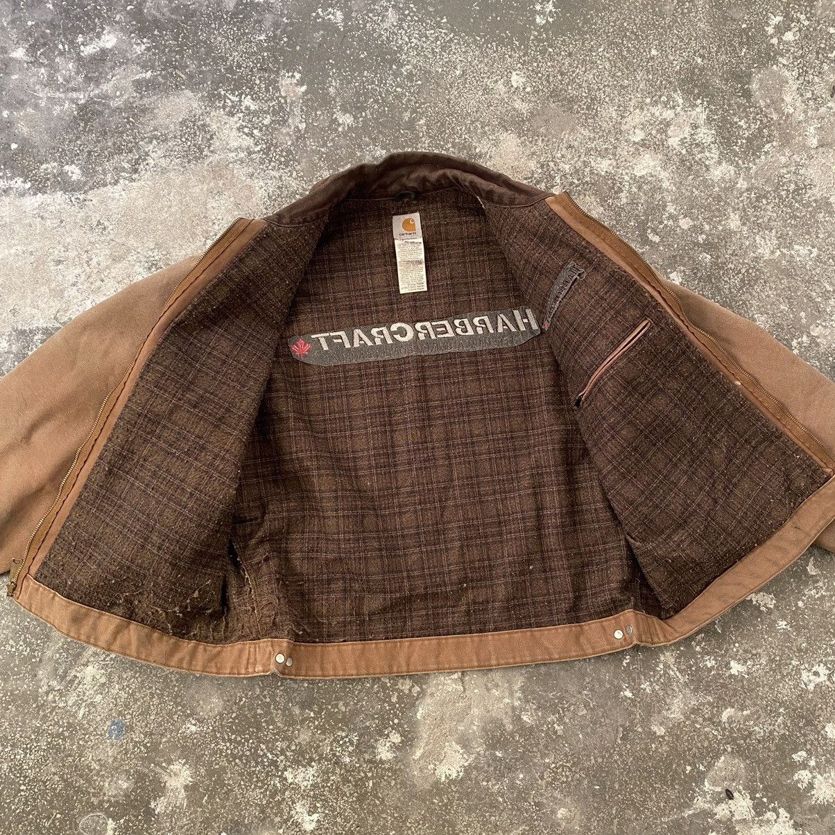 Carhartt 90s Vintage Carhartt Detroit Work Trashed Jacket J97 BRN Size US L / EU 52-54 / 3 - 11 Thumbnail