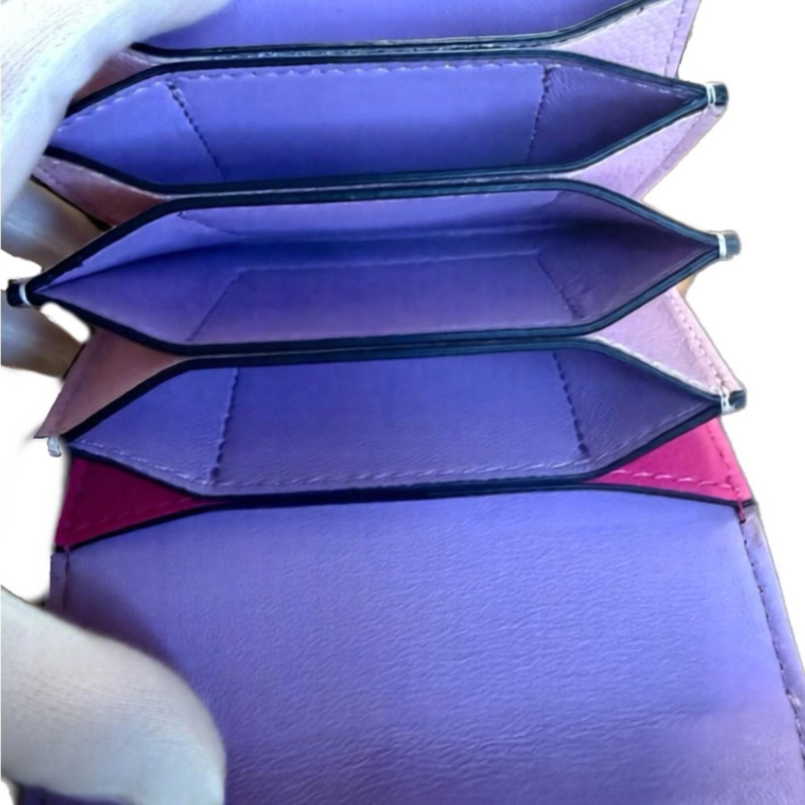 Versace Versace Pink and Purple Card Wallet- EUC with dustbag Size ONE SIZE - 8 Thumbnail