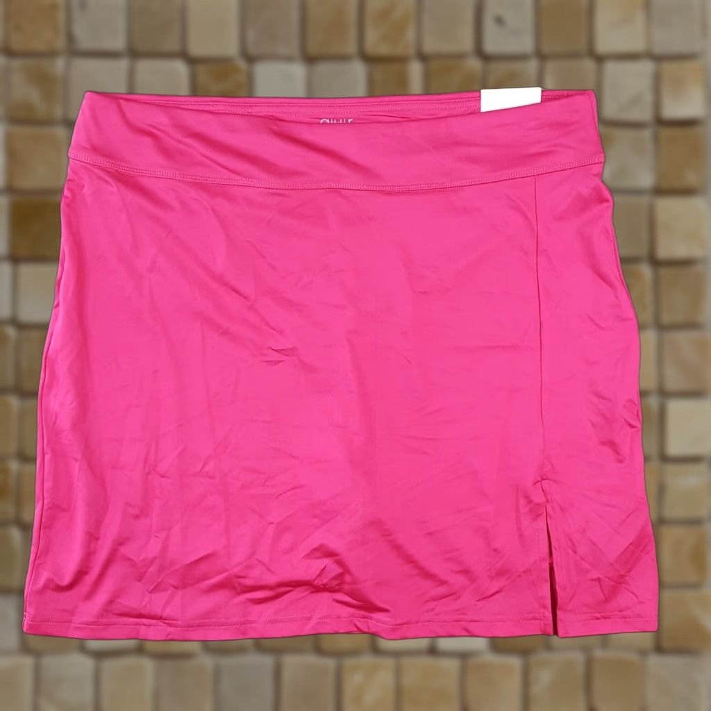 Vintage Hot Pink Women's Size XL Athletic Mini Skirt Stretch Tennis Skort Golf Workout Size 40" / US 18 - 1 Thumbnail