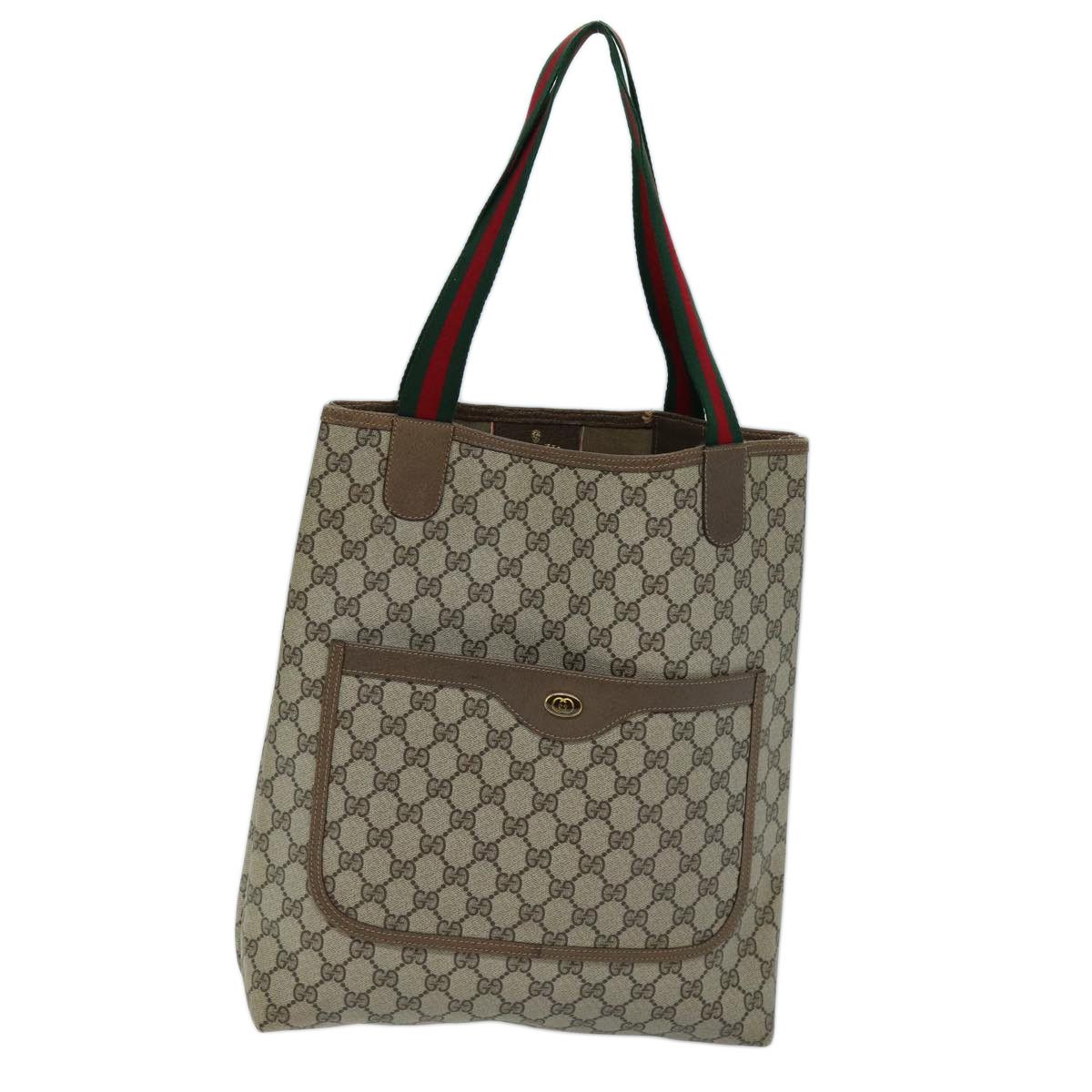 Gucci Sherry Beige Canvas Tote Bag (Pre-Owned) Size ONE SIZE - 1 Thumbnail