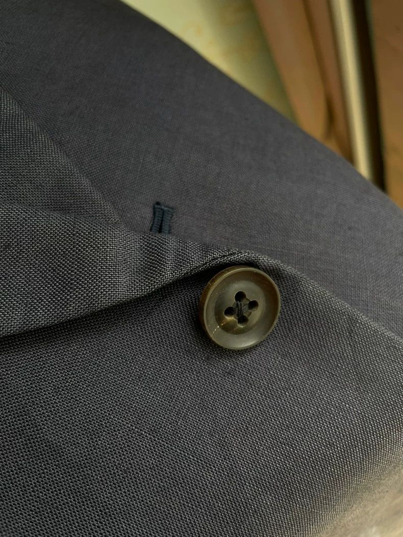 Yohji Yamamoto Yohji Yamamoto size os Blue linen blazer 2504-Nextarrow Size 36R - 6 Thumbnail