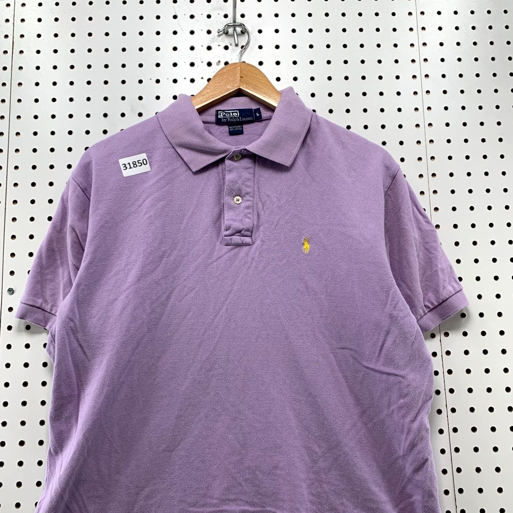 Ralph Lauren Ralph Lauren Polo Shirt Men L Purple Yellow Pony Collared Short Sleeve Size US L / EU 52-54 / 3 - 2 Thumbnail