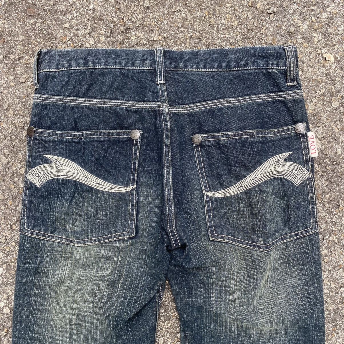 Kapital Japanese Distressed Denim Patchwork Jeans Recyclage Low Rise Size US 28 / EU 44 - 11 Thumbnail