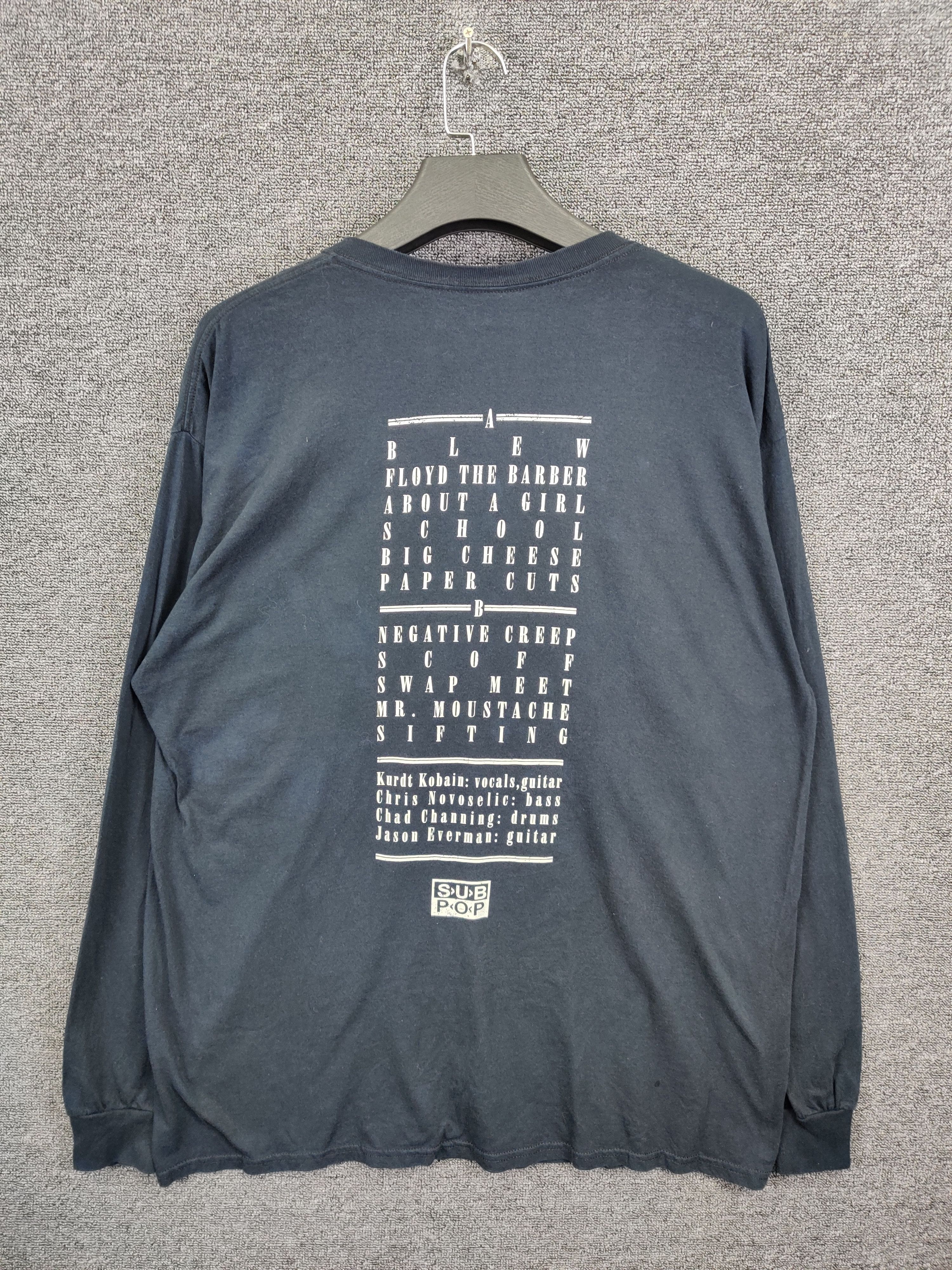 Band Tees Vintage Nirvana Bleach Band Long Sleeve Tshirt Size US XL / EU 56 / 4 - 4 Thumbnail