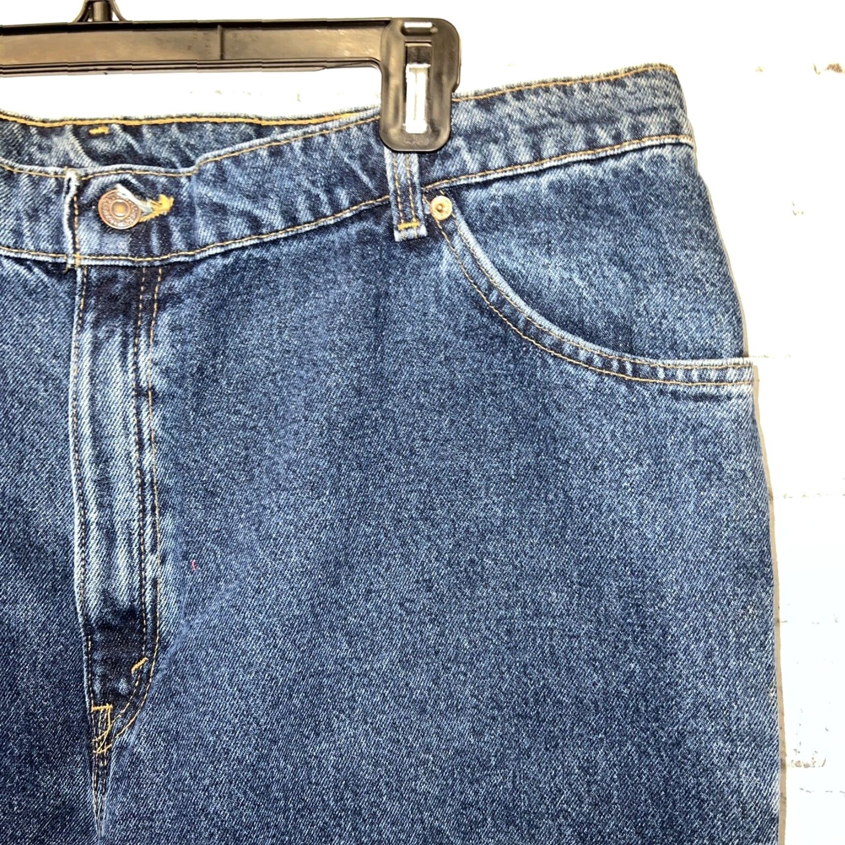 Levi's VINTAGE Levi's Tapered Fit Blue Jeans Womens Size 20 Regular 40x30 USA Size 42" / US 20 - 3 Thumbnail