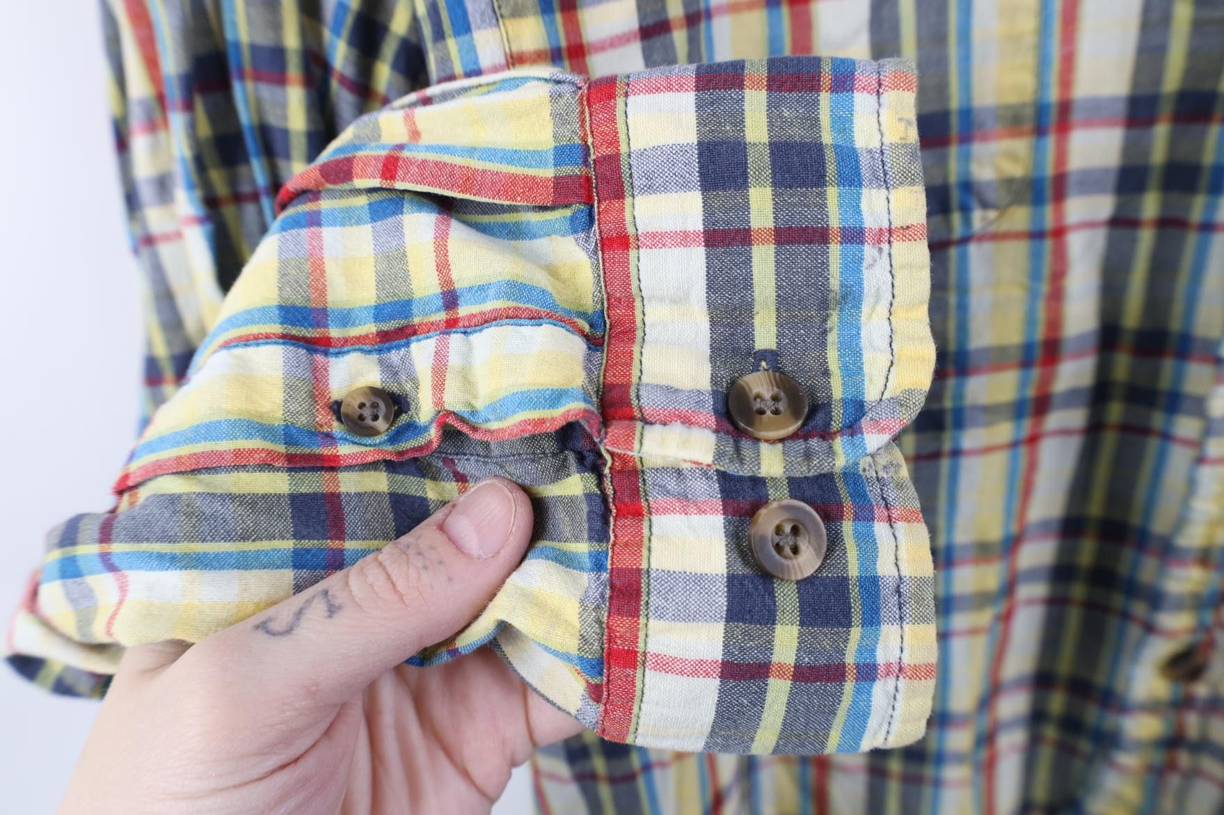 Eddie Bauer Vintage 90s Eddie Bauer Madras Flannel Collared Button Shirt Size US XXL / EU 58 / 5 - 5 Thumbnail